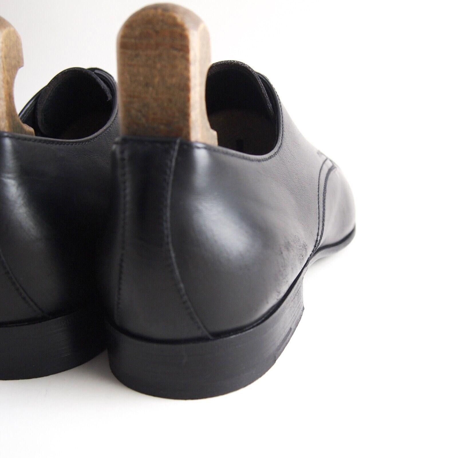 Prada Prada Cap Toe Oxfords 2E2719 Black Leather Mens US 9 EU 42 Size US 9 / EU 42 - 6 Thumbnail