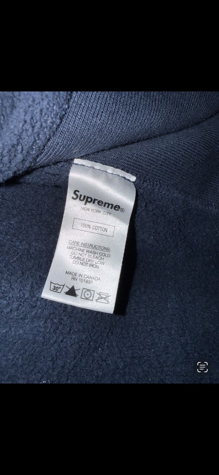 Supreme fw17 Tonal S Navy blue supreme hoodie medium Size US M / EU 48-50 / 2 - 6 Thumbnail