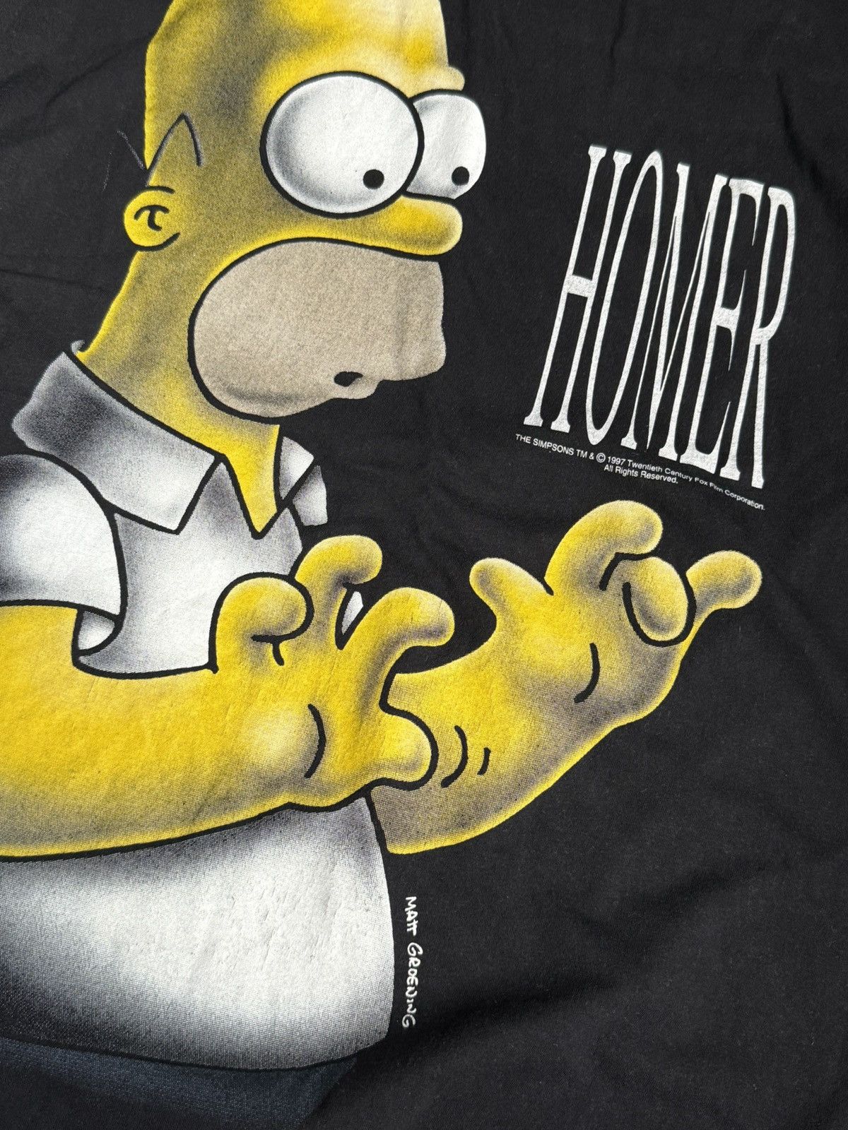 The Simpsons × Vintage Vintage The Simpson Homer 1997 T-shirt Size US XL / EU 56 / 4 - 2 Thumbnail