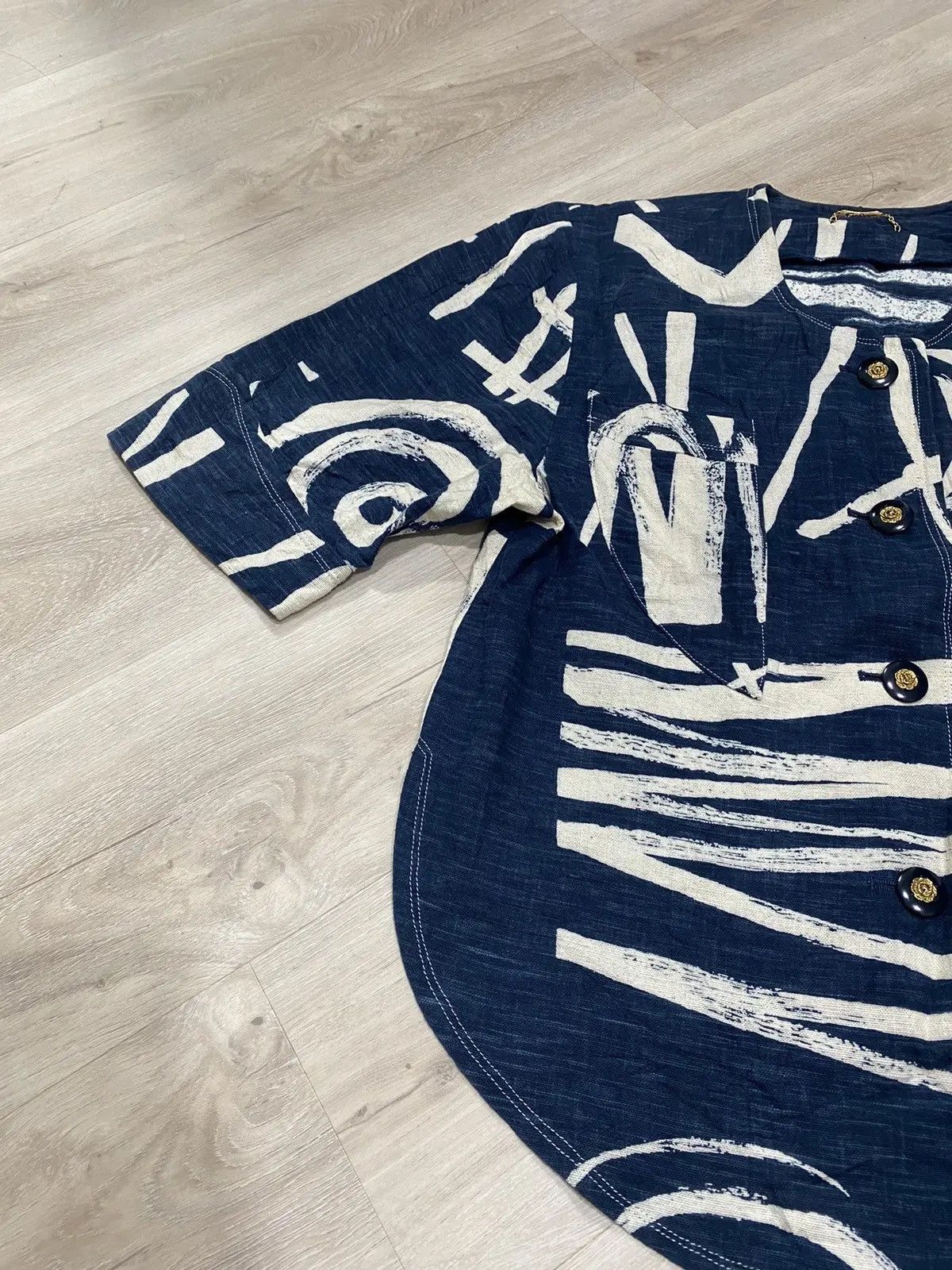 Japanese Brand Jeans Abstract pattern style shirt Size S / US 4 / IT 40 - 4 Thumbnail