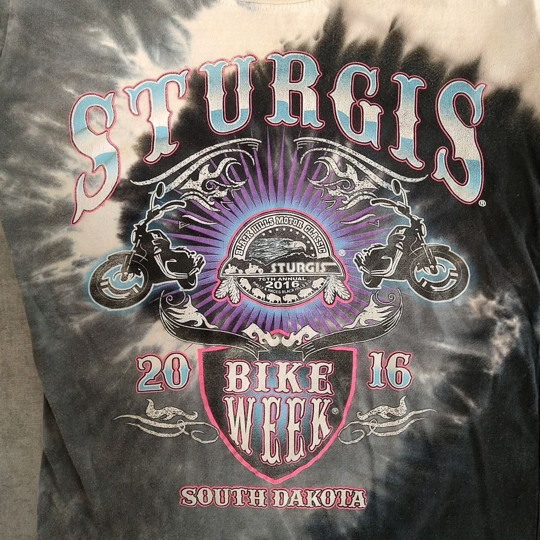 Other Shore Trendz Sturgis tye dye 2016 biker graphic tshirt wms S Size S / US 4 / IT 40 - 3 Thumbnail