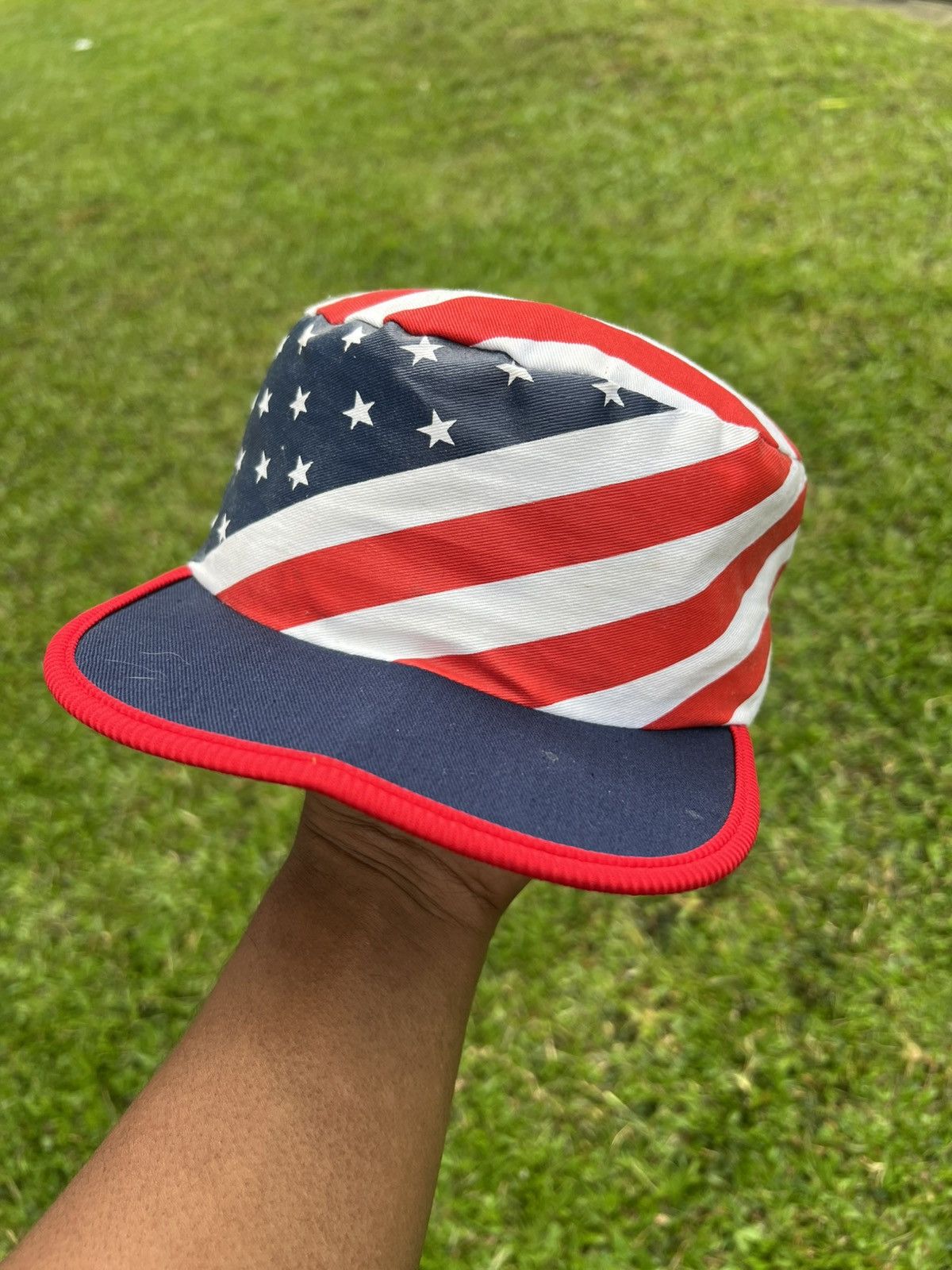 Vintage PAINTERS HAT AMERICA FLAG Size ONE SIZE - 1 Thumbnail
