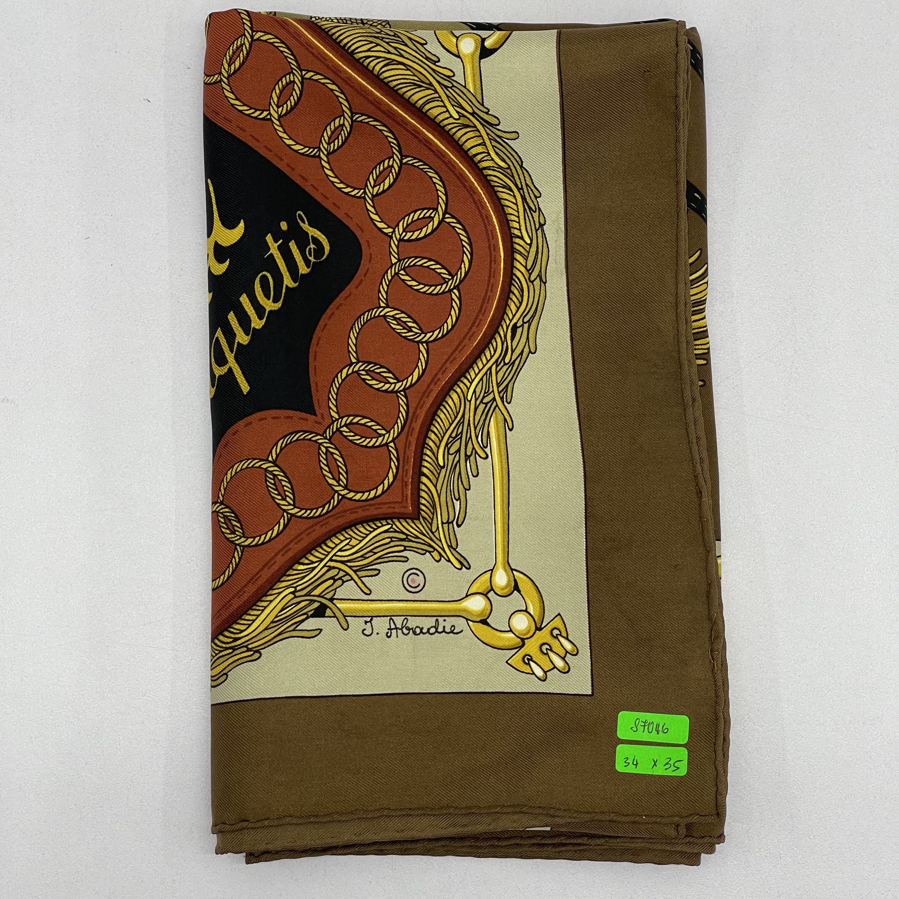 Hermes Vintage Hermès Cliquetis Silk Scarf By Julie Abadie - S7046 Size ONE SIZE - 8 Thumbnail