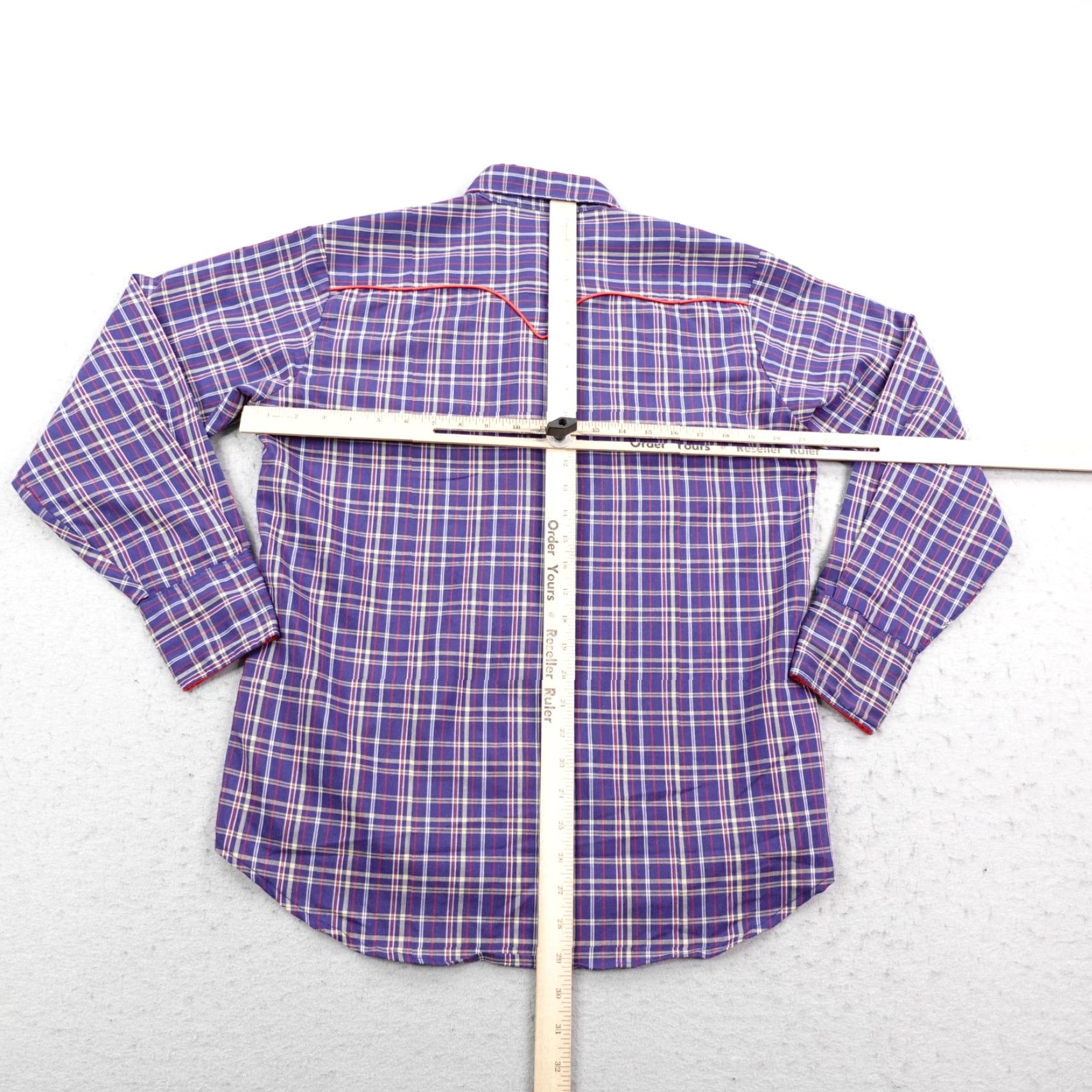 Vintage VINTAGE Kenny Rogers Shirt Mens M Blue Red Plaid Western Pearl Snap Karman Size US M / EU 48-50 / 2 - 4 Thumbnail