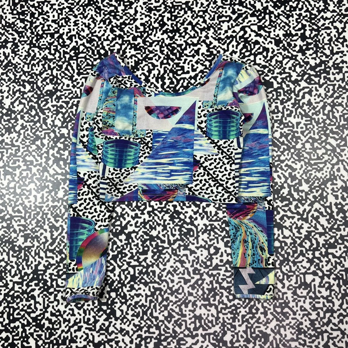 Japanese Brand Vintage Y2K Illustrated People Abstract 3D Print Longsleeve Size S / US 4 / IT 40 - 3 Thumbnail