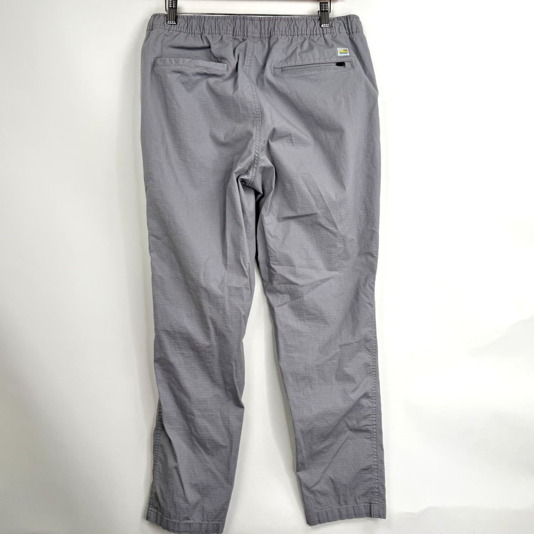Vuori Vuori Mens Regular Pants V461 Ripstop DuraTerra Hiking Gray 30x27 Jogger Cotton Spandex Blended Activewear M Size US 31 - 8 Thumbnail