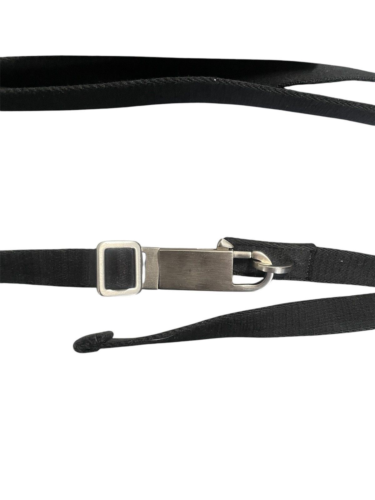 Rick Owens Rick Owens mainline 2021 Lido Disco canvas belt in black Size ONE SIZE - 2 Thumbnail
