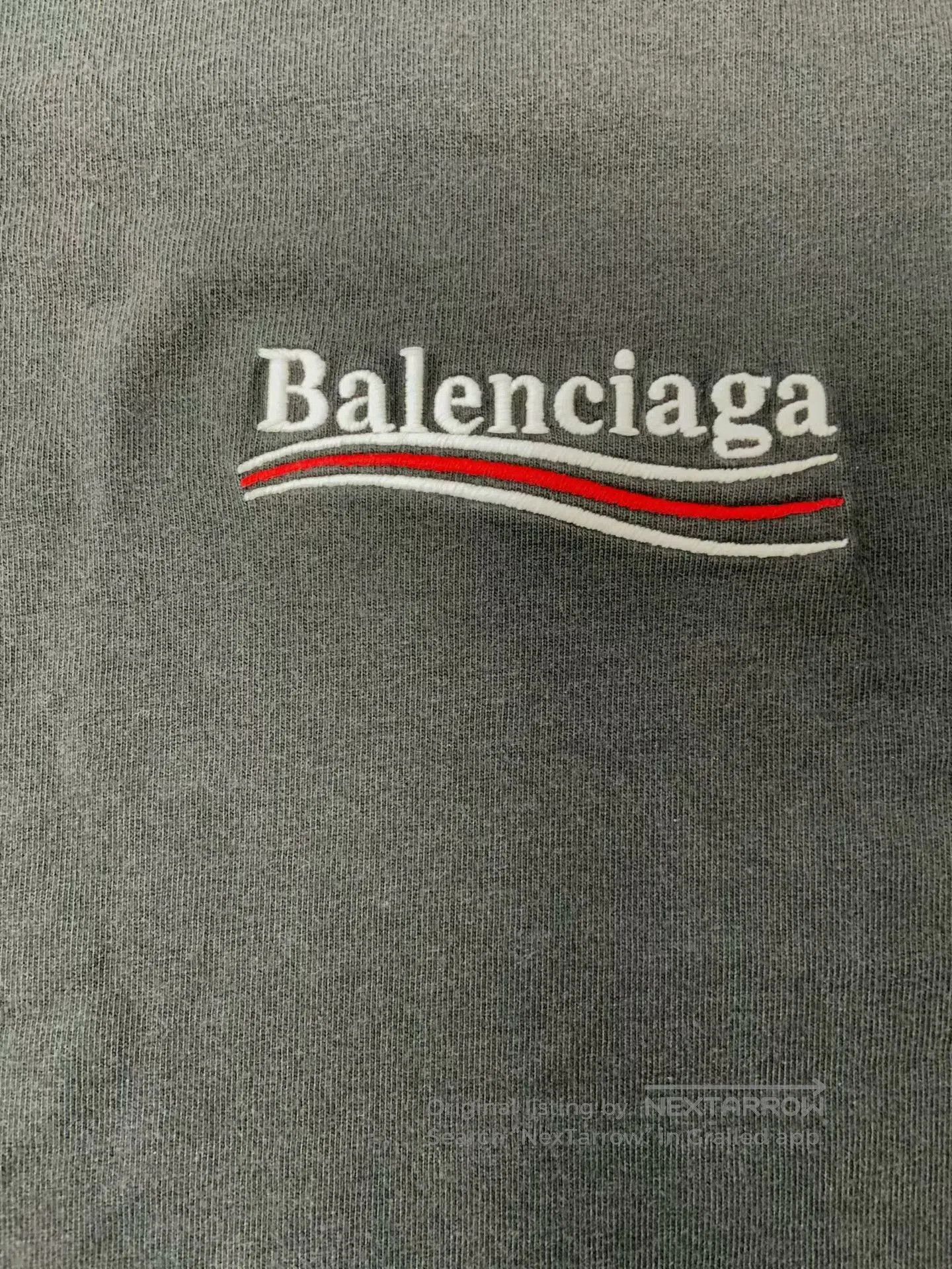 Balenciaga Balenciaga Logo Embroidered Crewneck T-Shirt. Size US XXS / EU 40 - 3 Thumbnail