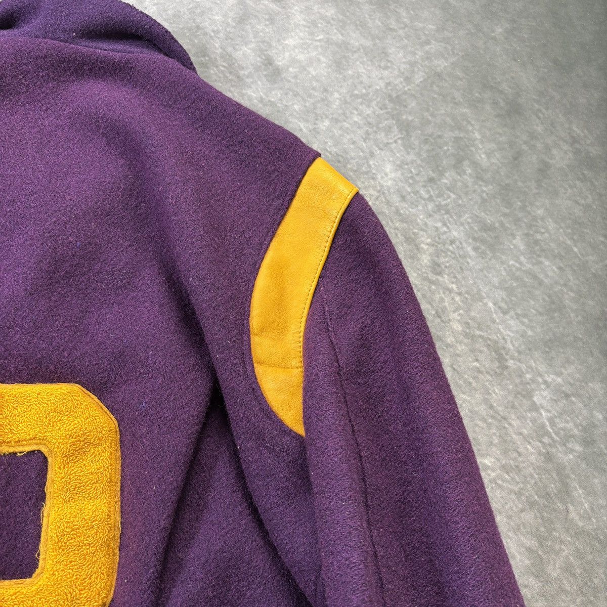 Delong × Vintage 1980s Delong Letterman Vintage Varsity Jacket Wool Bomber Size US S / EU 44-46 / 1 - 10 Thumbnail