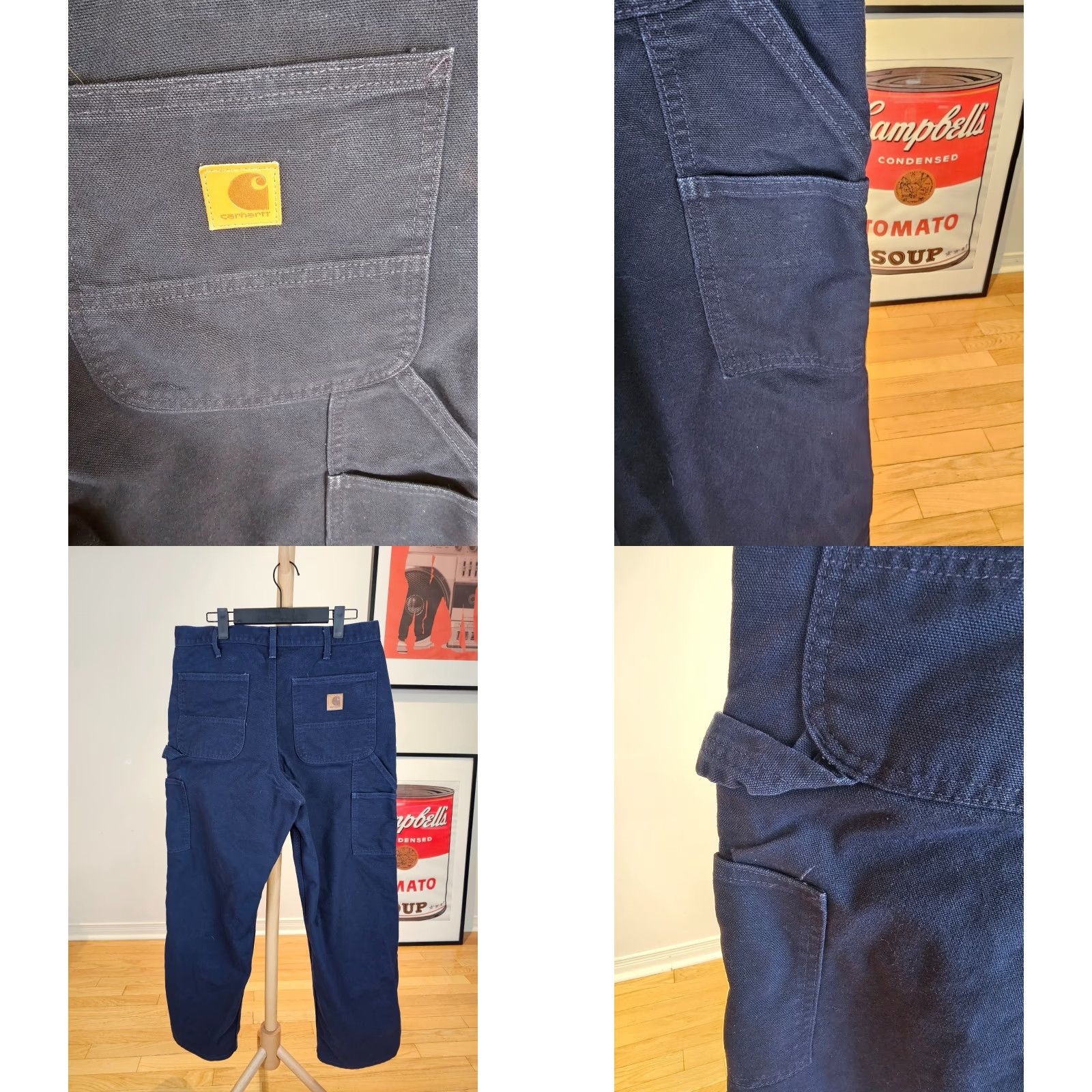 Carhartt VINTAGE Carhartt Carpenter Painter Pants 34x30 Black Mens Carpenter Pants 34 Regular Canvas 40 31 30 32 - Size US 34 / EU 50 - 8 Thumbnail