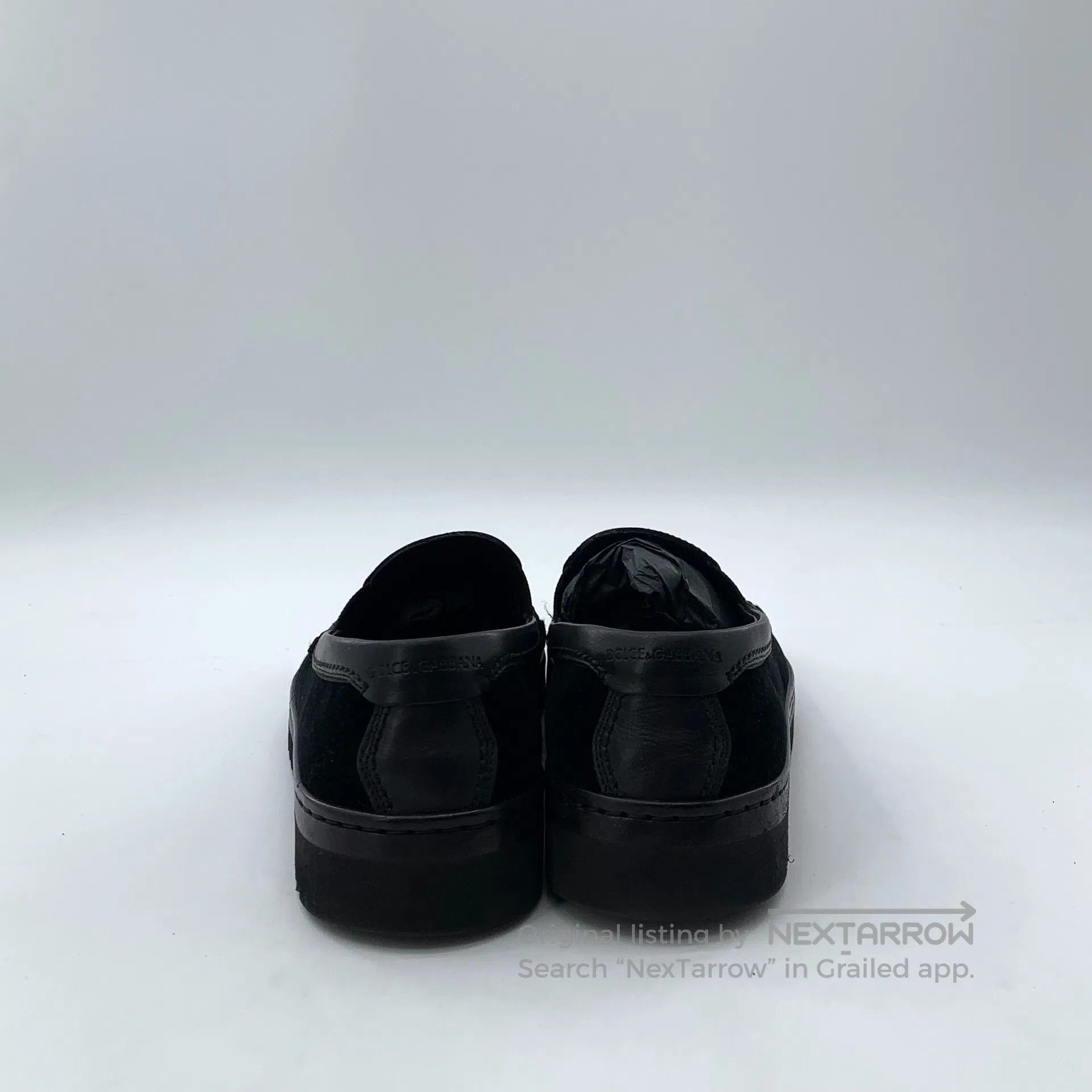 Dolce & Gabbana Dolce Gabbana Black logo stud bead sequin design casual fl Size US 6 / EU 39 - 4 Thumbnail