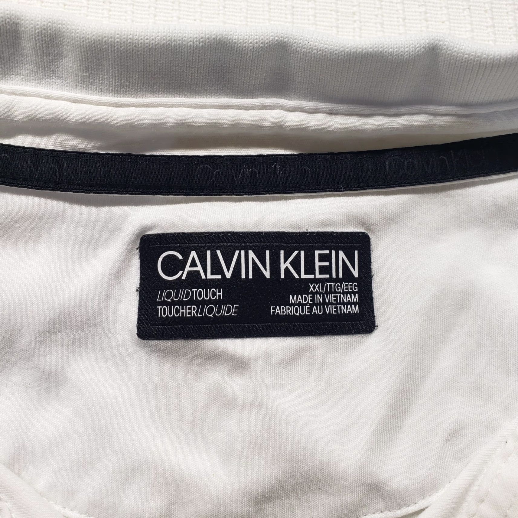 Calvin Klein Calvin Klein Polo Shirt 2XL Men White Solid Short Sleeve Adult Size 2XL Golf Easy Care 100% Cotton Men's Polo Size US XXL / EU 58 / 5 - 3 Thumbnail