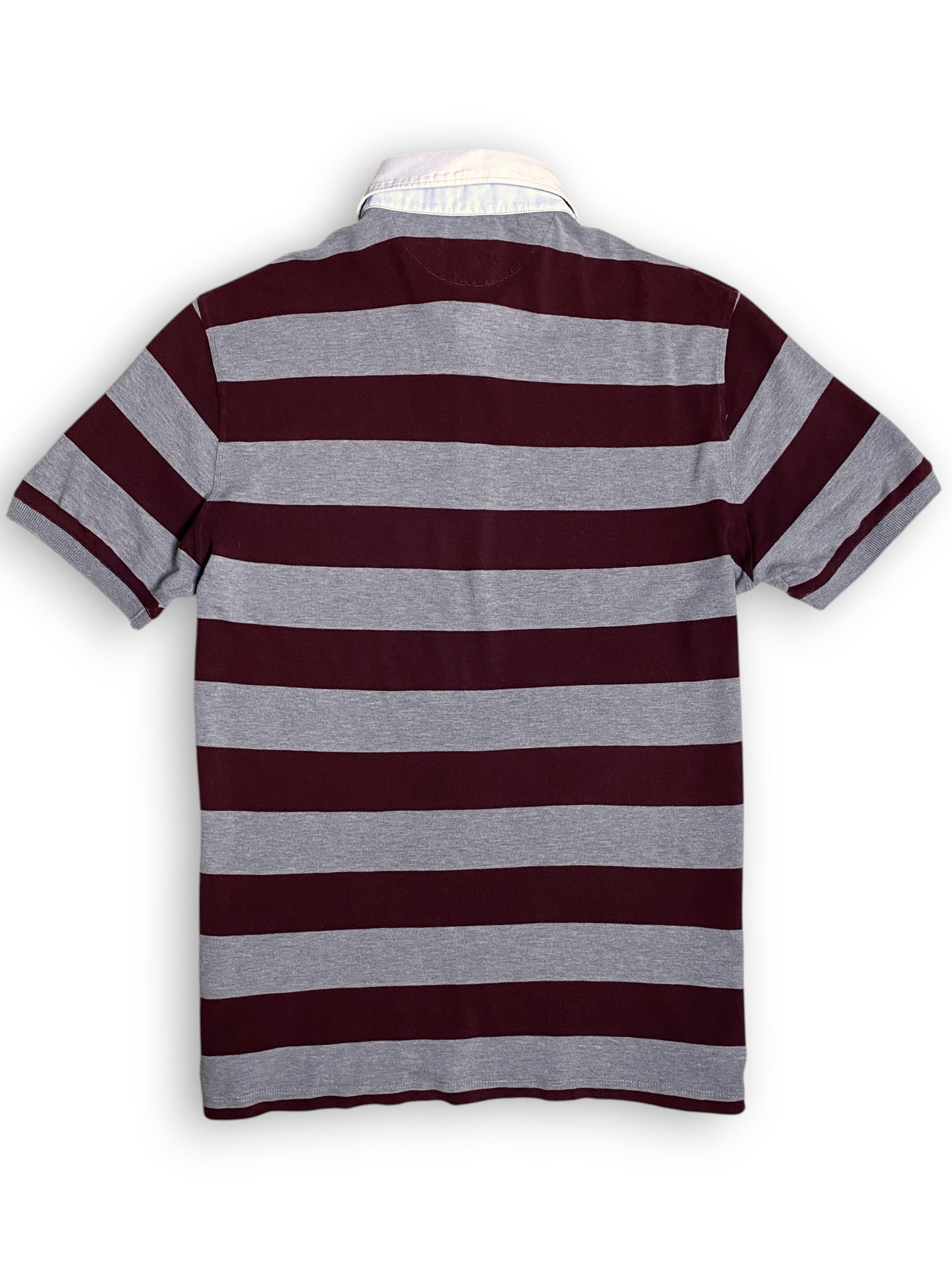 Brunello Cucinelli Brunello Cucinelli Striped Slim Denim Logo Polo Size US L / EU 52-54 / 3 - 10 Thumbnail