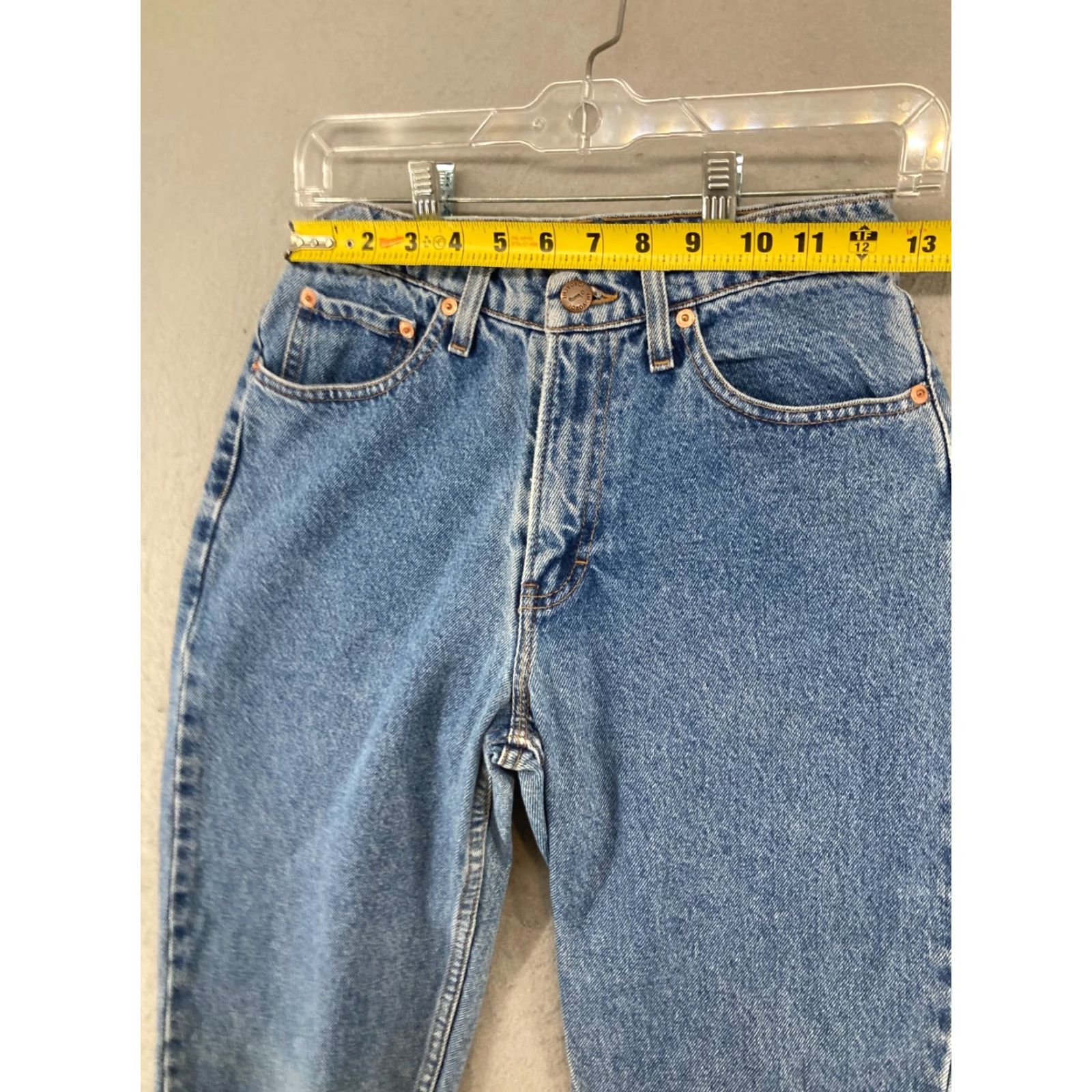 Jordache VINTAGE Jordache Jeans 5 Regular Blue High Rise Tapered 90s Womens Size 27" / US 4 / IT 40 - 2 Thumbnail