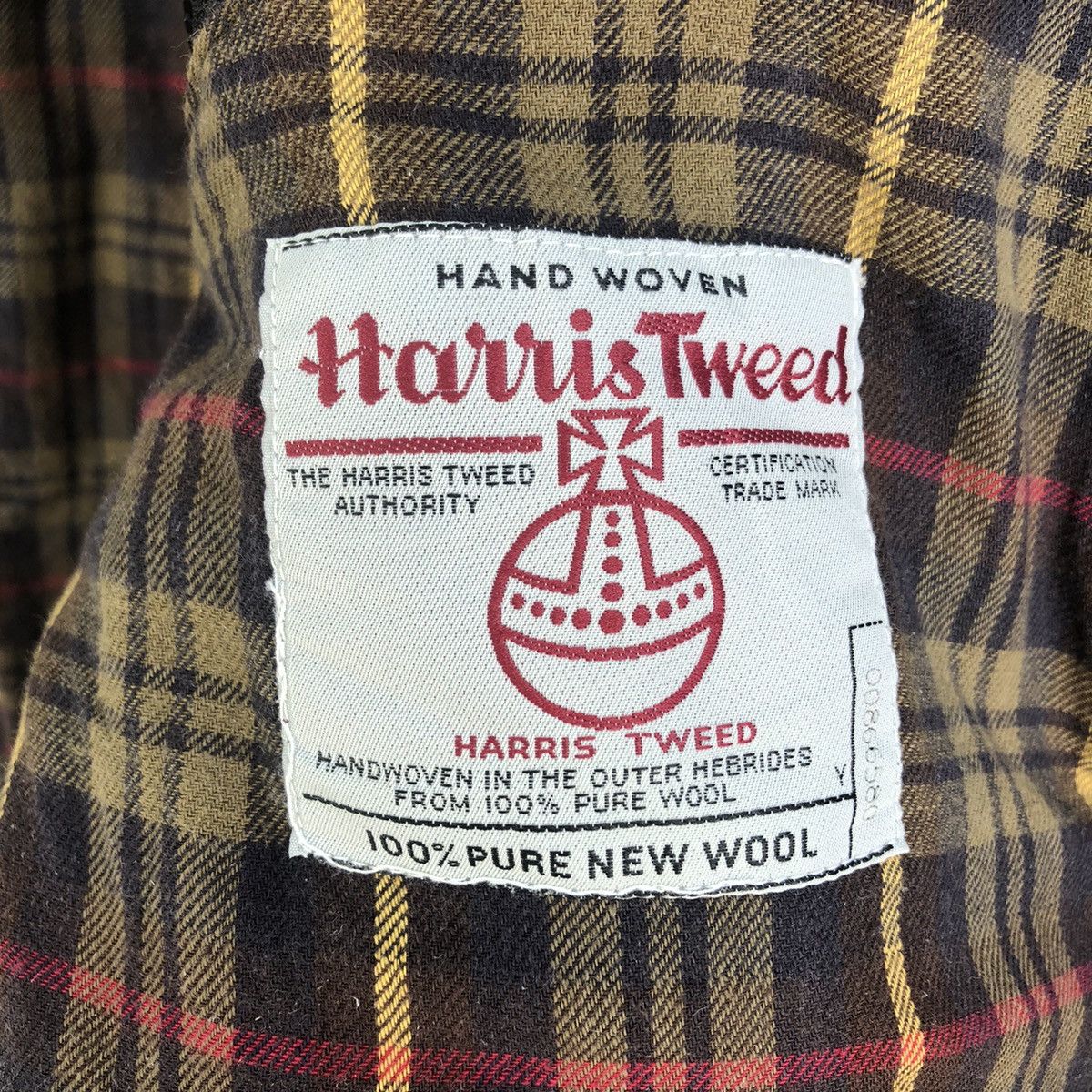 Harris Tweed Peregrine Made In England Herringbone Wool Padded Vest Size US L / EU 52-54 / 3 - 16 Thumbnail