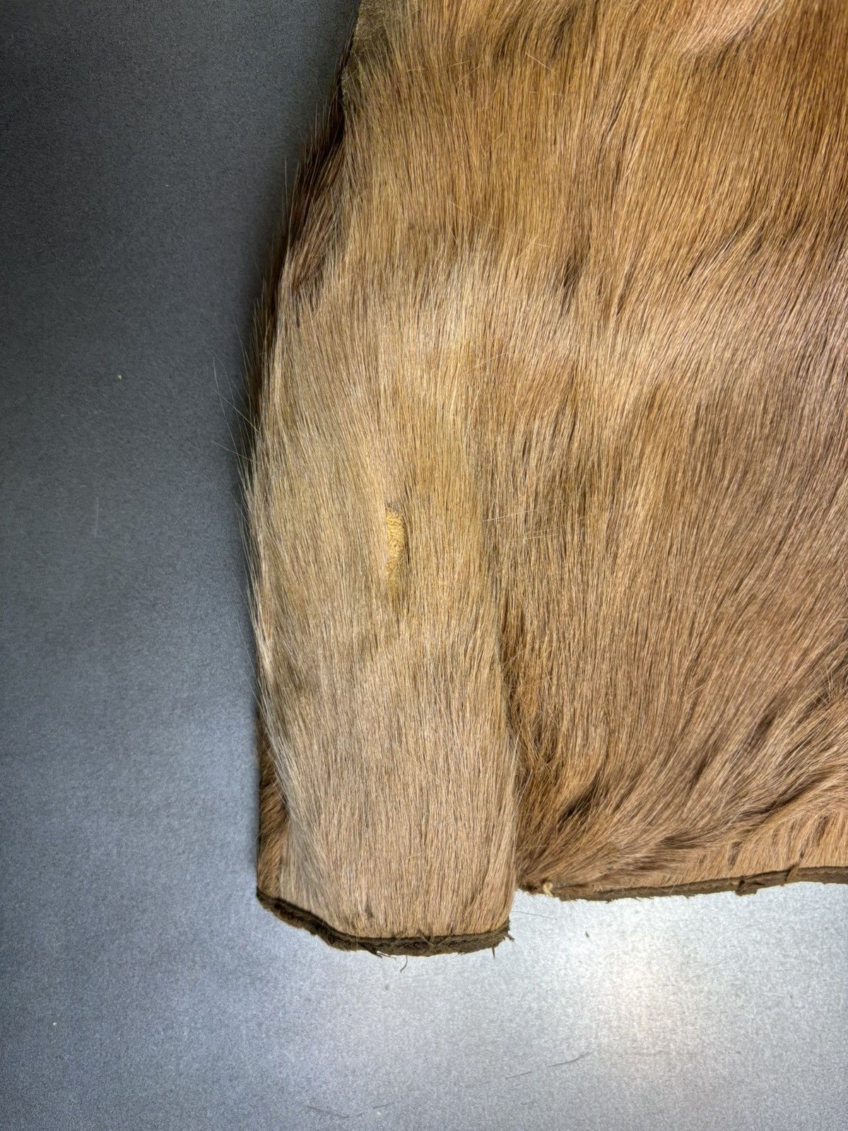 Vintage Antique Bear Fur Gauntlets Vintage Bearskin Mittens WW1 WW2 Size ONE SIZE - 13 Thumbnail