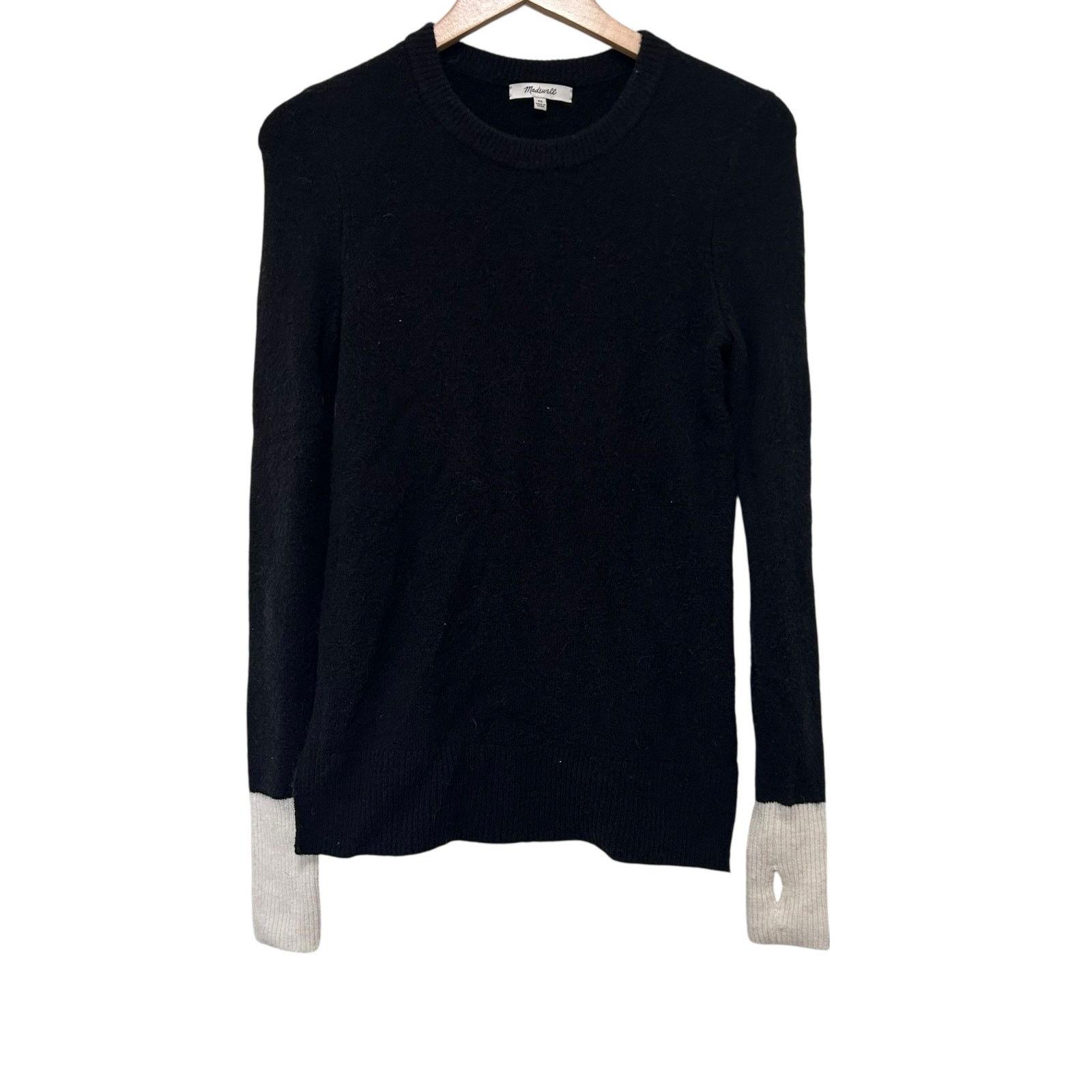 Madewell Madewell Black Merino Wool Alpaca Blend Sweater Sz XS Size XS / US 0-2 / IT 36-38 - 1 Thumbnail