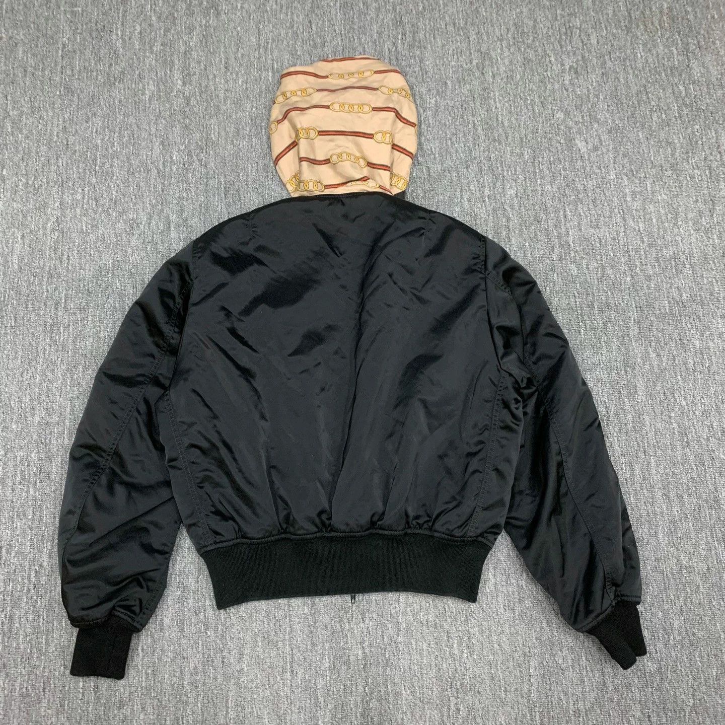 Balenciaga Balenciaga Black Silk Scarf Bomber Jacket Size XS / US 0-2 / IT 36-38 - 2 Thumbnail
