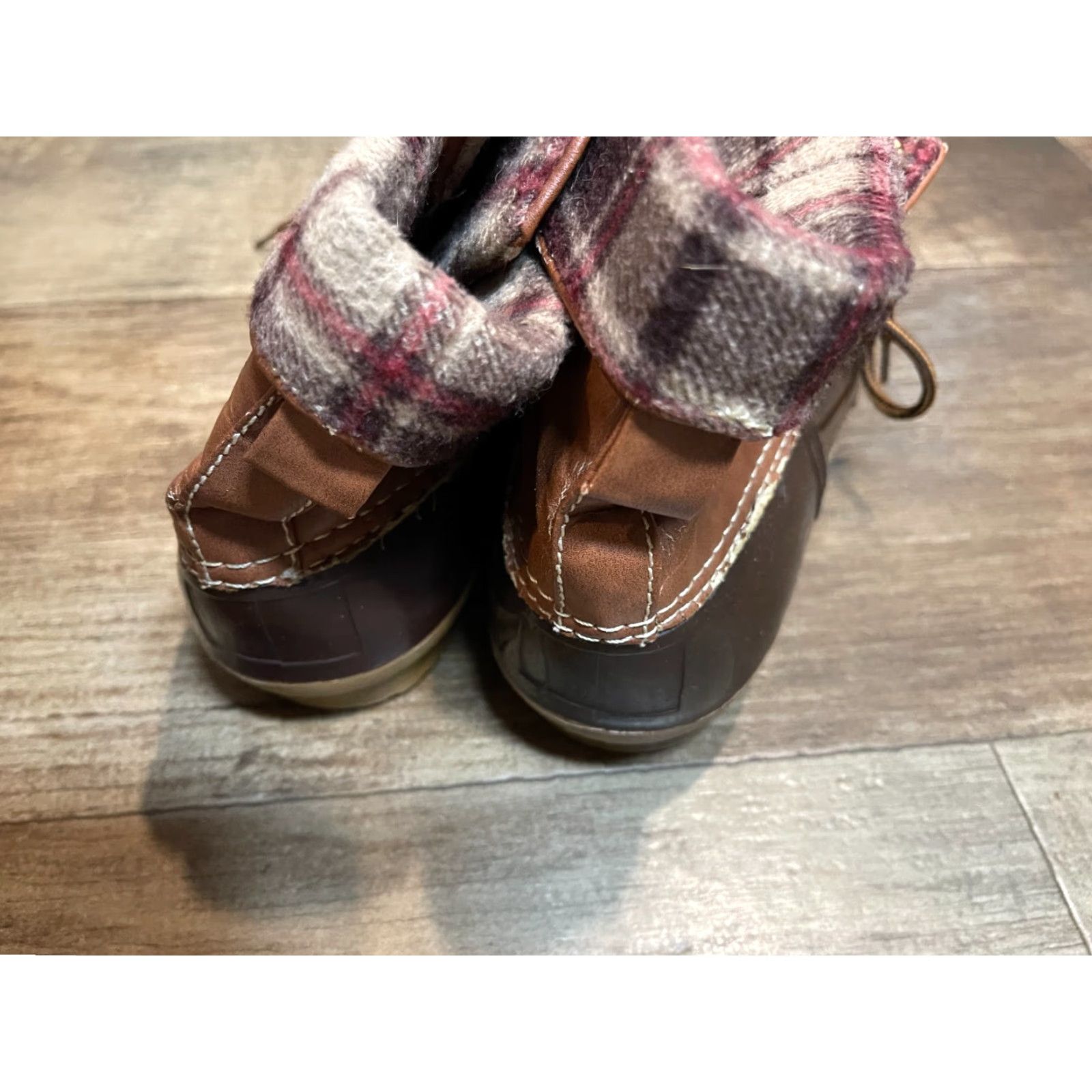 Vintage YOKI Duck Rainboots Waterproof Women Size 8 Brown Boots Rain Boot Women Waterproof Rubber Round Toe Size US 8 / IT 38 - 5 Thumbnail