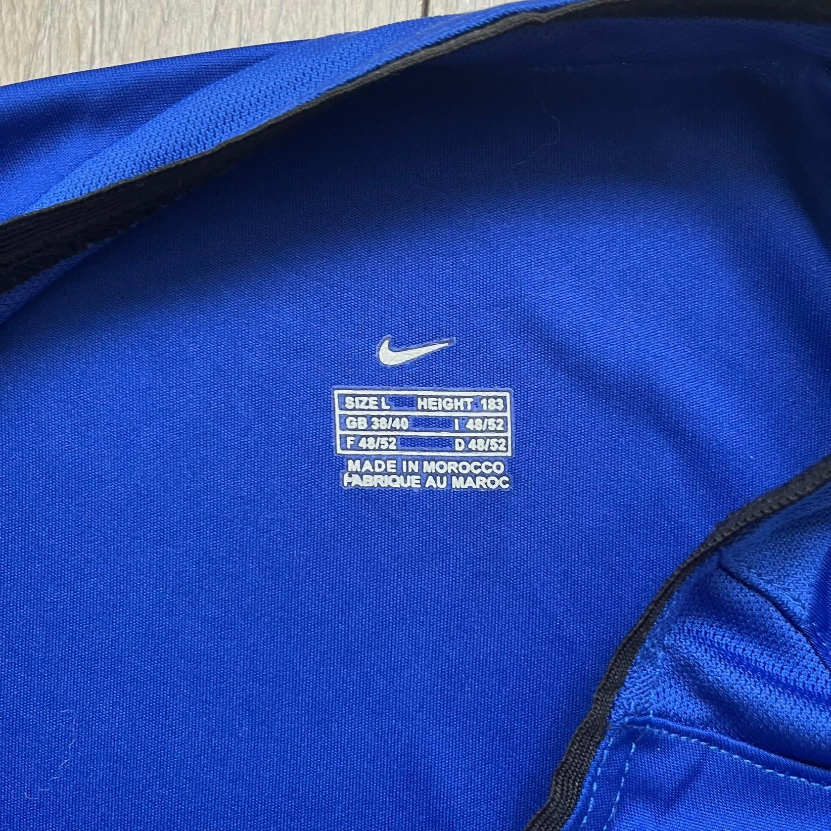 Nike Manchester United 2002/03 Away Retro Blue Tee Size US L / EU 52-54 / 3 - 6 Thumbnail