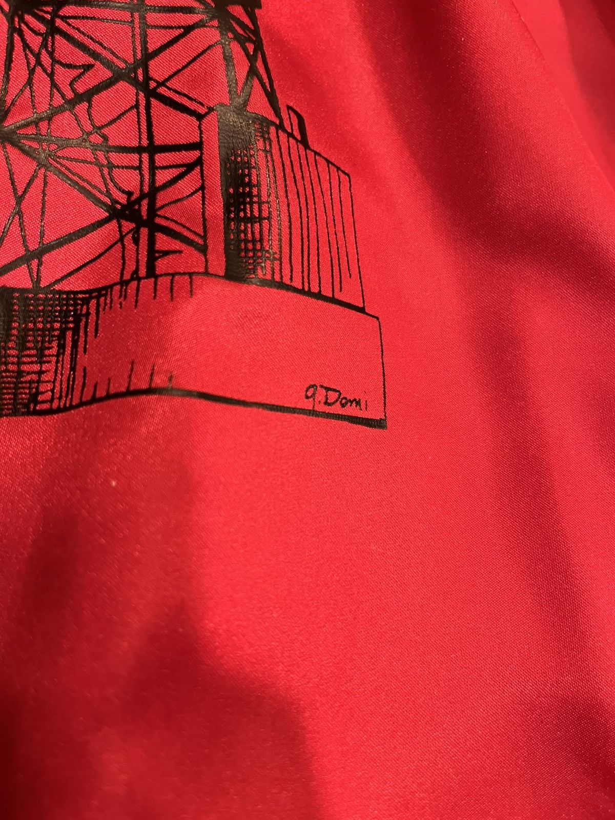 Other Vintage 1980s Satin Bomber Jacket Alaska Red Men’s Large Size US L / EU 52-54 / 3 - 9 Thumbnail