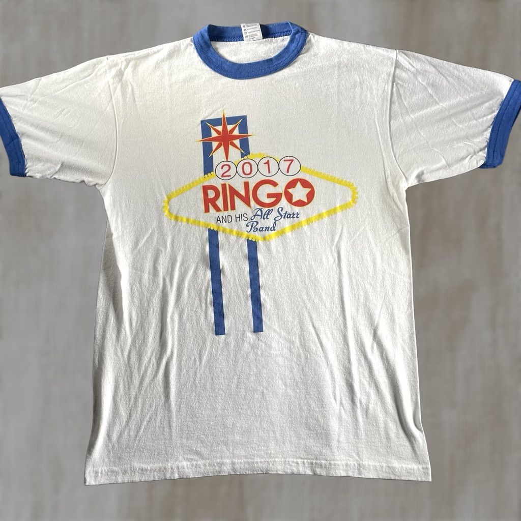 Augusta Sportswear Ringo Starr Shirt M White Augusta Sportswear Short Sleeve Crew Neck 2017 Tour Las Vegas All Starr Band Beatles Fans Mens Size US M / EU 48-50 / 2 - 1 Thumbnail