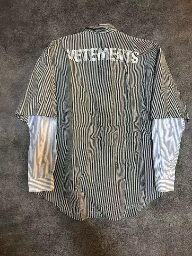 Vetements Vetements Striped Long Sleeve Shirt Size US L / EU 52-54 / 3 - 2 Thumbnail