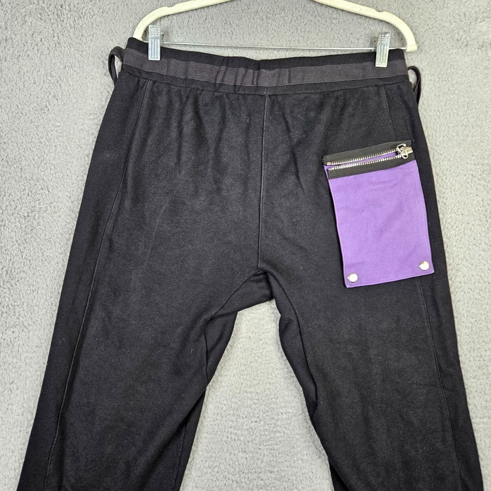 Vintage Reveur Lucide Pants Cropped 100% Cotton Gray XL Unisex Dark Gray Regular Rise Button Front Inseam 27 Size US 36 / EU 52 - 7 Thumbnail
