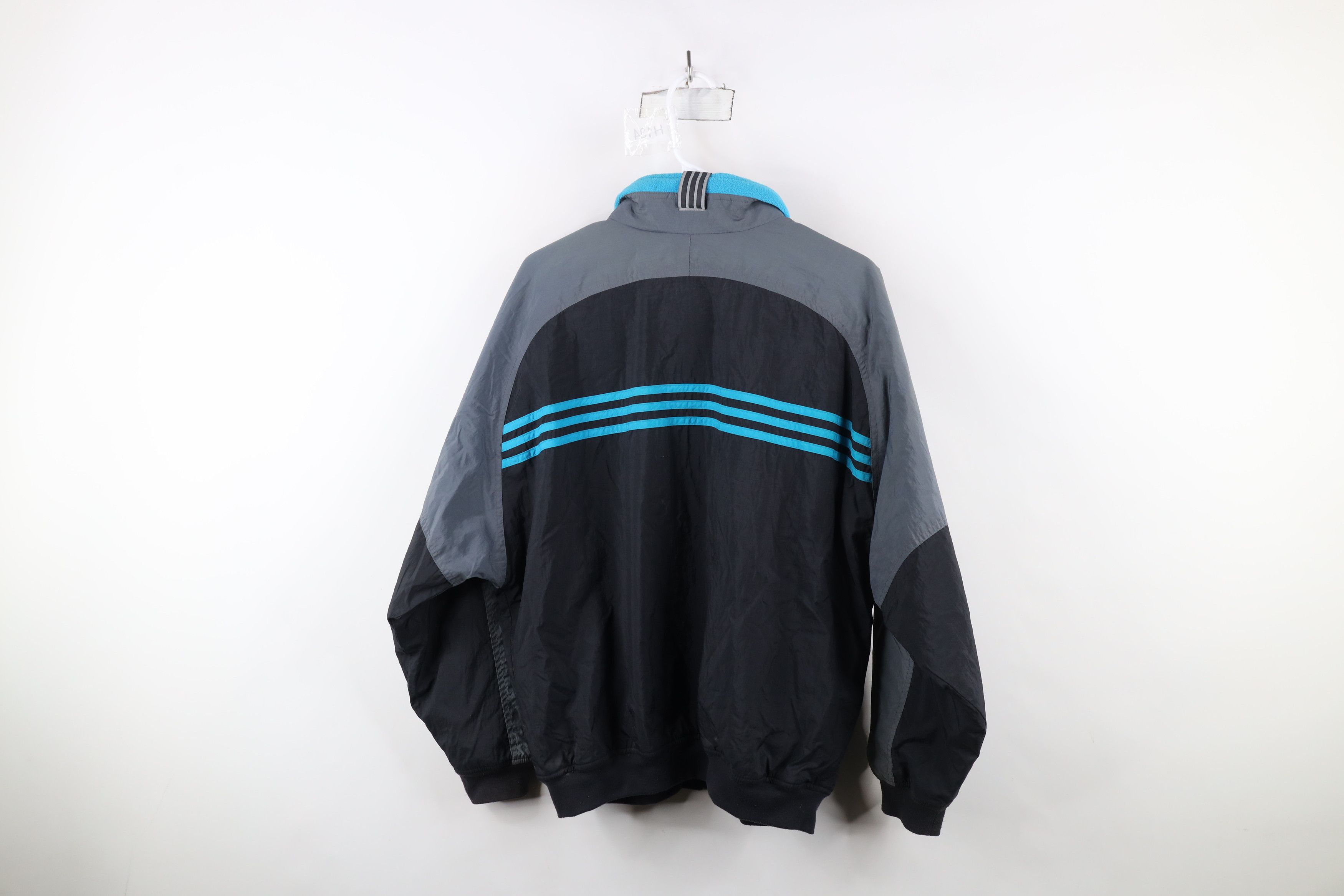 Adidas × Vintage Vintage 90s Adidas Reversible Full Zip Bomber Jacket Size US M / EU 48-50 / 2 - 10 Thumbnail