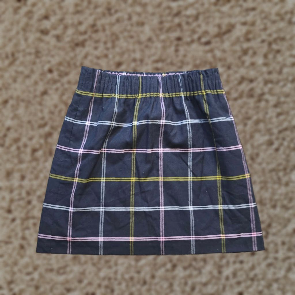 J.Crew **J.CREW Women's Blue Wool Elastic Waist Plaid Skirt** User: J.CREW Women's Blue Wool Elastic Waist Plaid Skirt Size 27" / US 4 / IT 40 - 1 Thumbnail