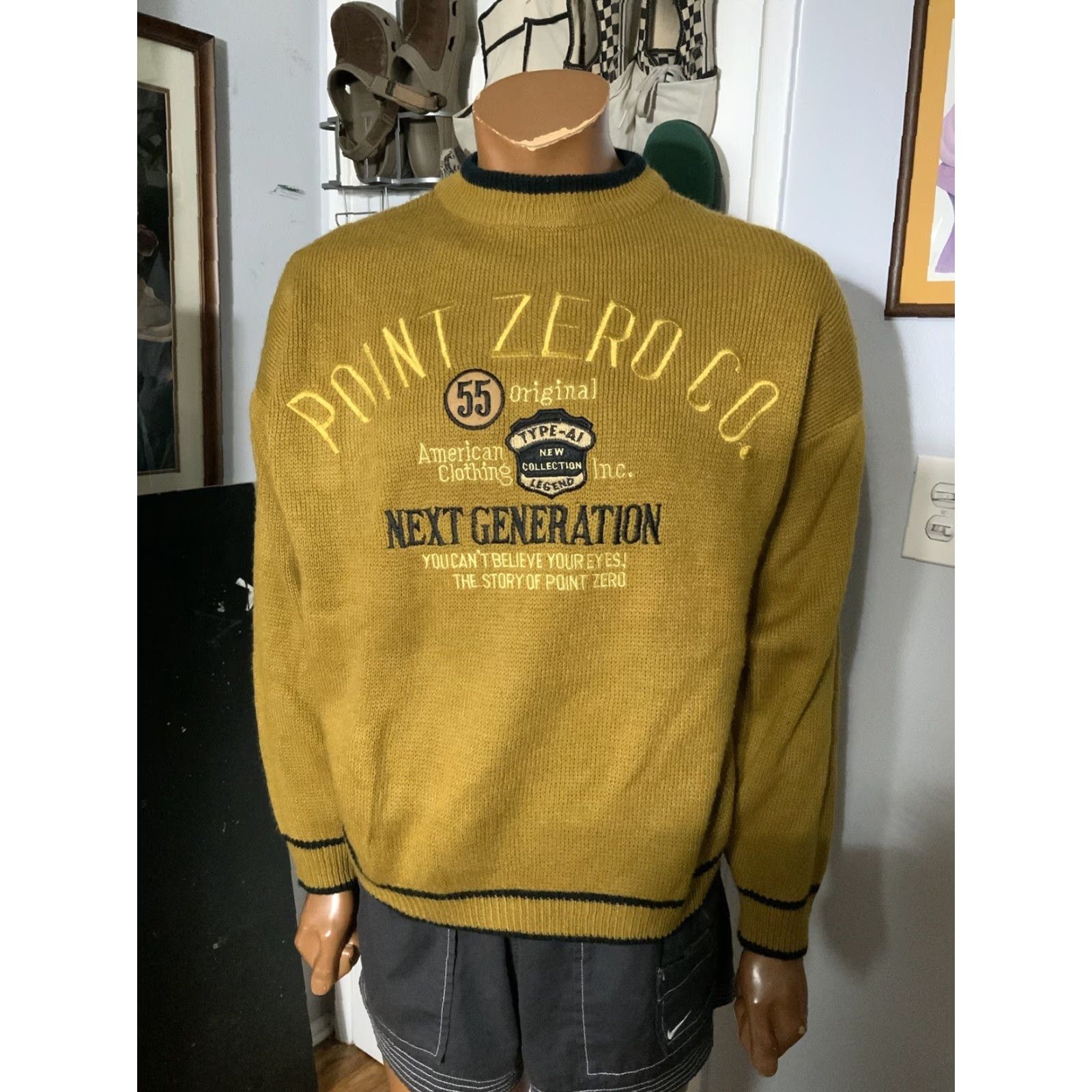 Vintage VINTAGE Point Zero Next Generation Classic Knit Pullover Crewneck Sweater L Mens Size Sz. L Size US L / EU 52-54 / 3 - 7 Thumbnail