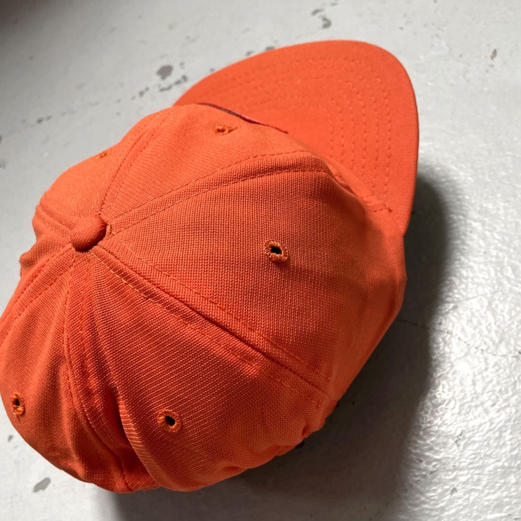 New Era VINTAGE New Era Cap Baseball Cap M/L NOS NWOT Orange 80s Motocross Racing Cars Bikes Honda Japan Americana Mens Womens Boys Girls Size ONE SIZE - 4 Thumbnail