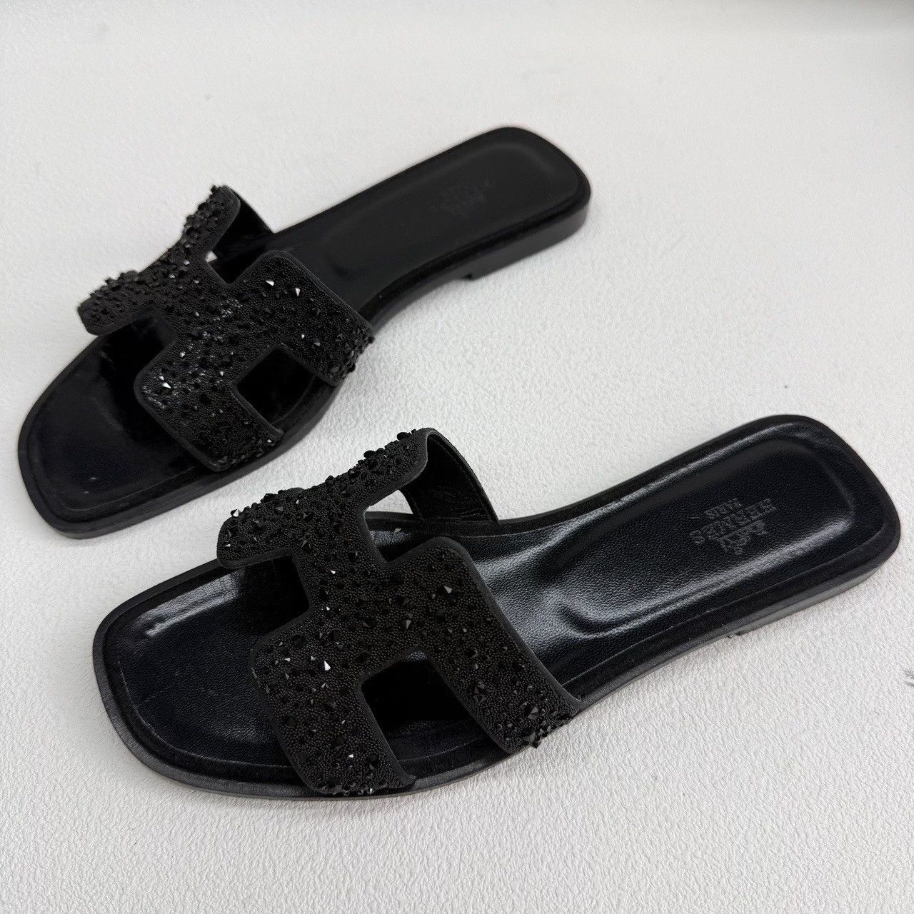 Hermes Hermes Black Sandals us_7-5 Women Size US 7.5 / IT 37.5 - 1 Thumbnail
