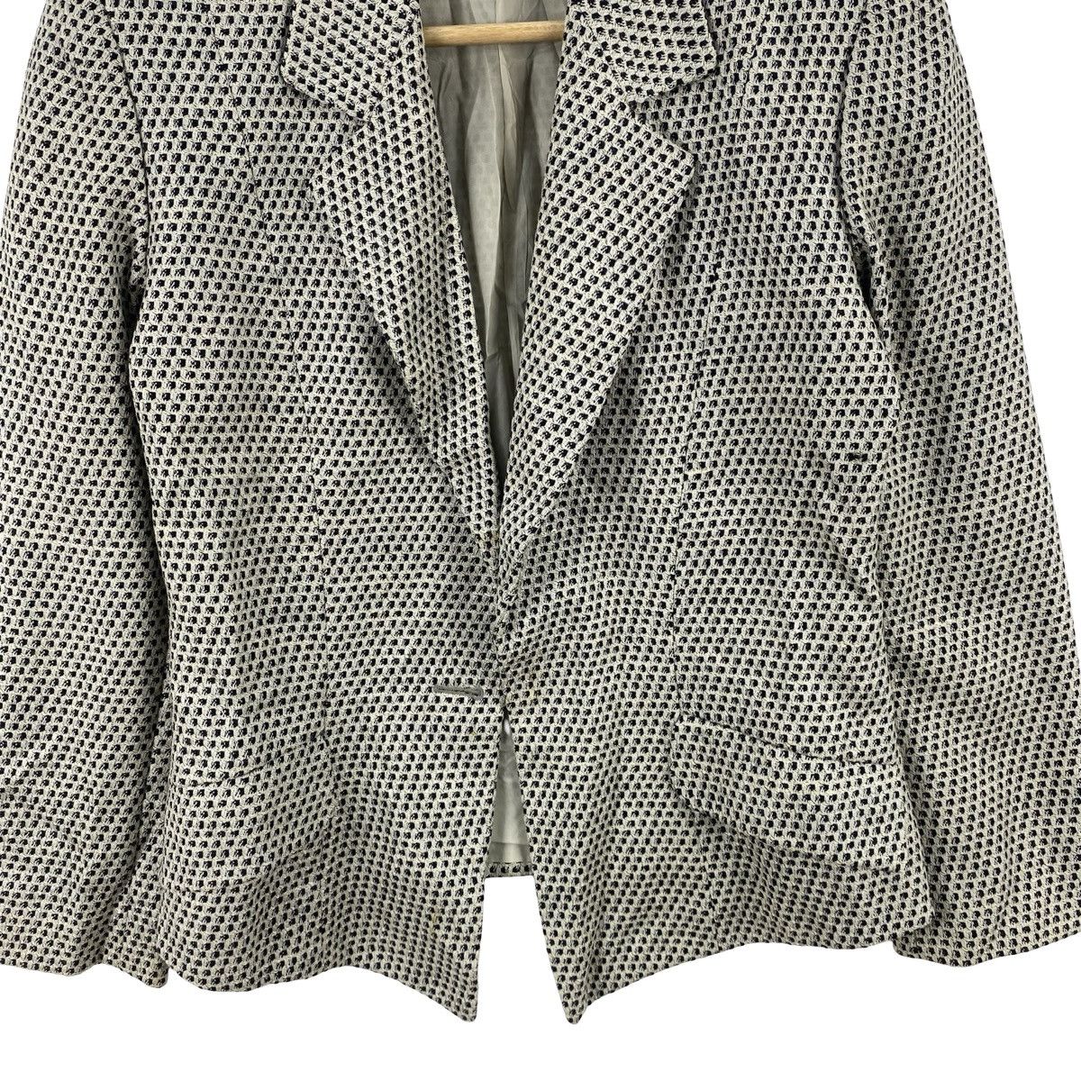 Salvatore Ferragamo Vintage SALVATORE FERRAGAMO Tweed Blazer Jacket Size S / US 4 / IT 40 - 7 Thumbnail