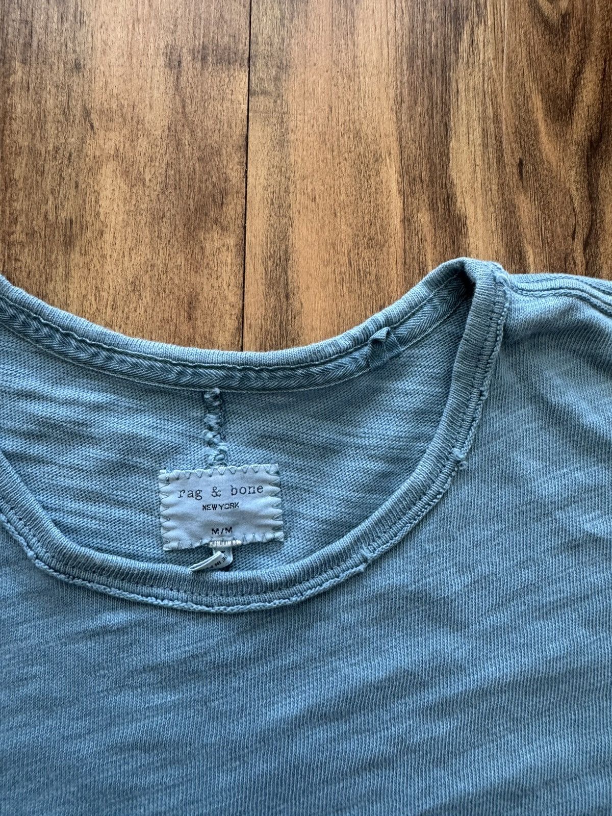 Rag & Bone Rag & Bone Blue T-Shirt Size US M / EU 48-50 / 2 - 2 Thumbnail