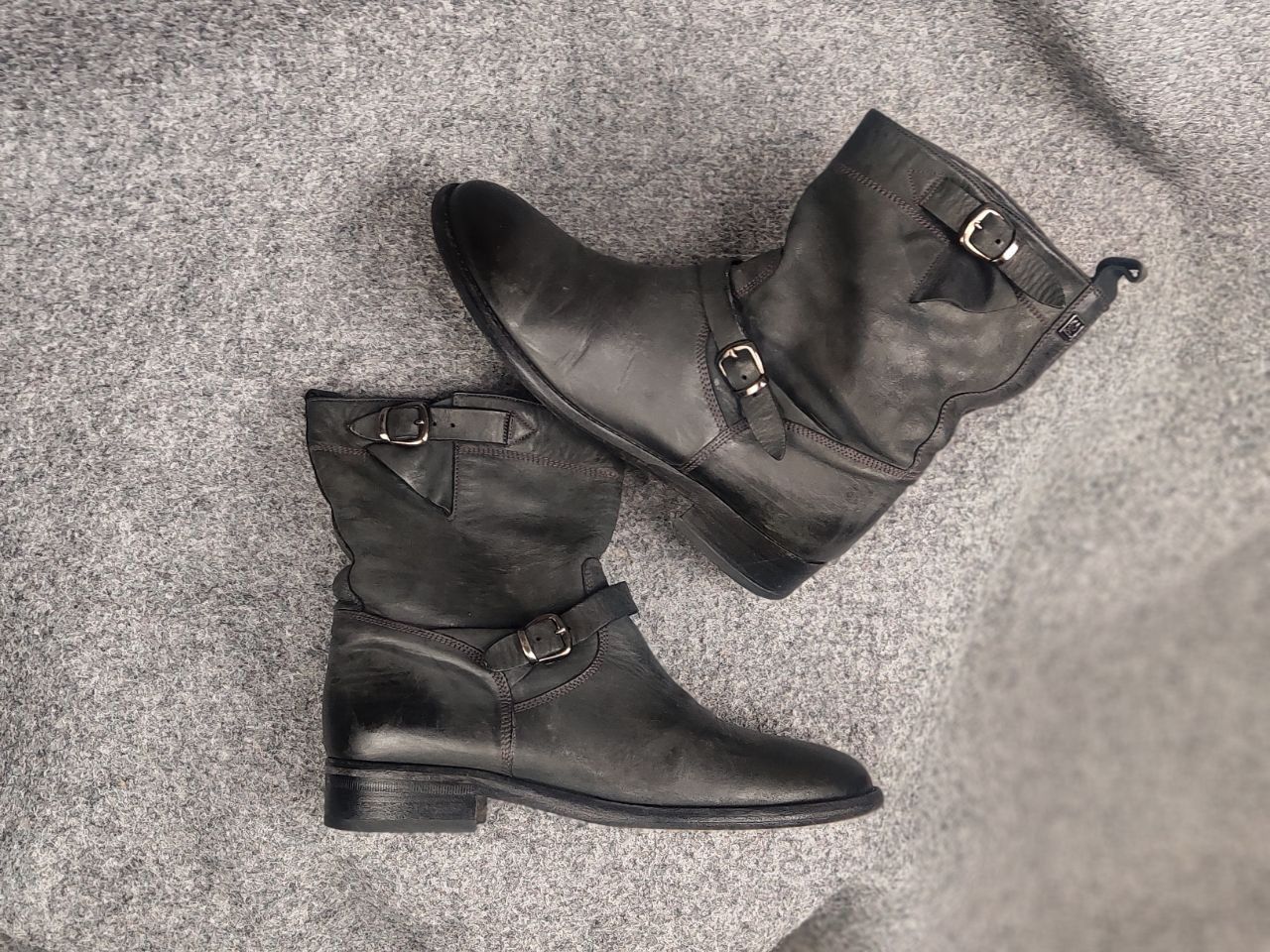 Belstaff Belstaff Endurance motorcycle Ankle Black Leather Logo Boots Size US 10 / IT 40 - 3 Thumbnail