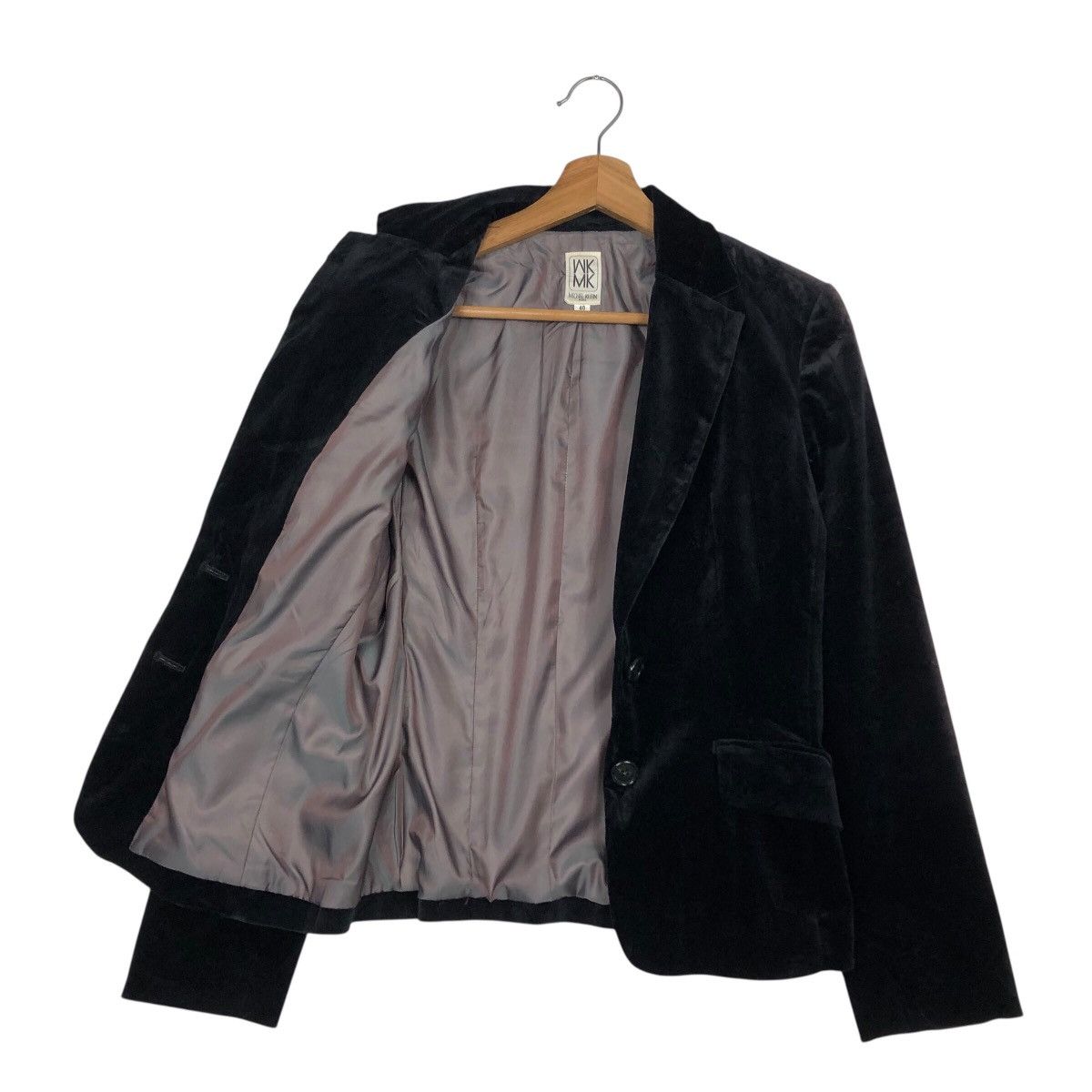 Michel Klein 📌Vintage Cropped Biker Jacket Michel Klein Paris Size M / US 6-8 / IT 42-44 - 12 Thumbnail