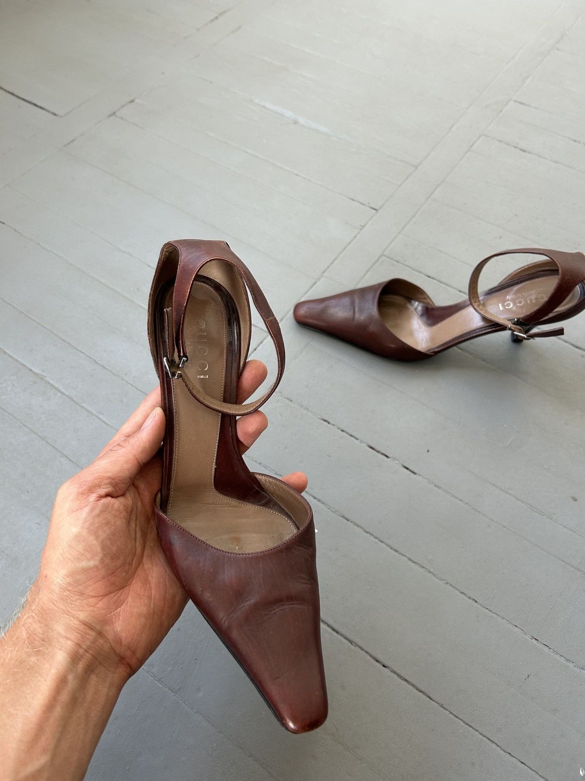 Gucci Gucci leather heels Size US 8.5 / IT 38.5 - 2 Thumbnail