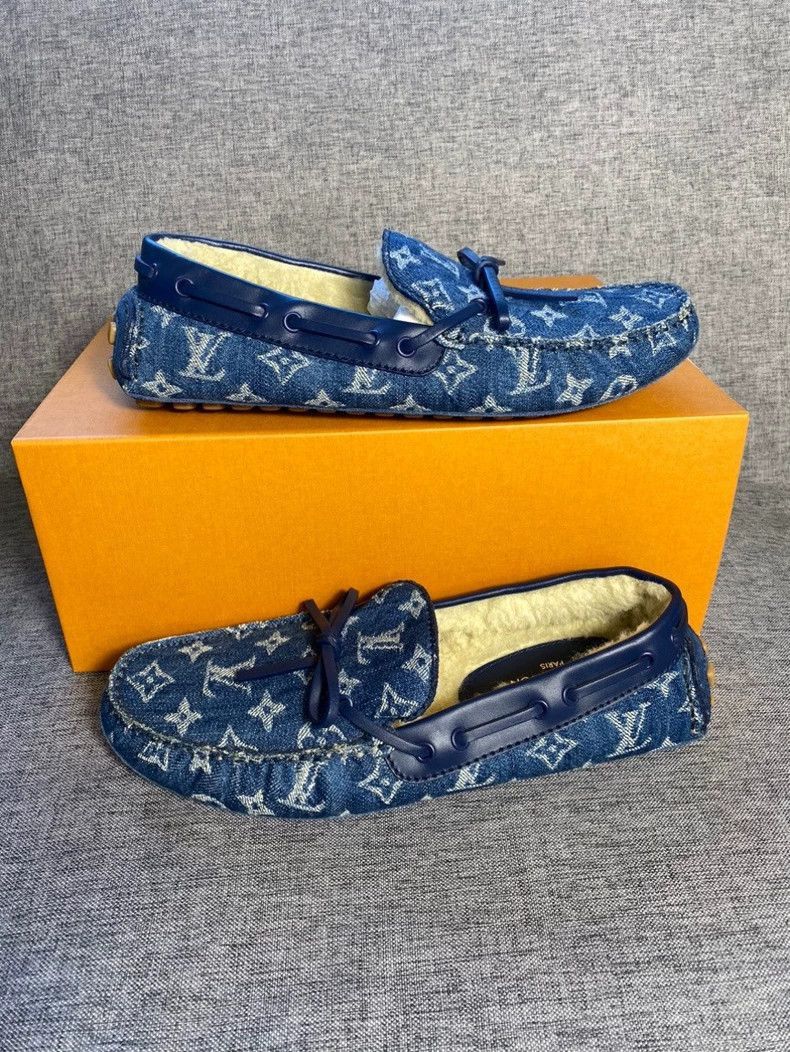 Louis Vuitton Louis Vuitton Blue Fashion Loafers for Men -2505 Size US 8 / EU 41 - 2 Thumbnail
