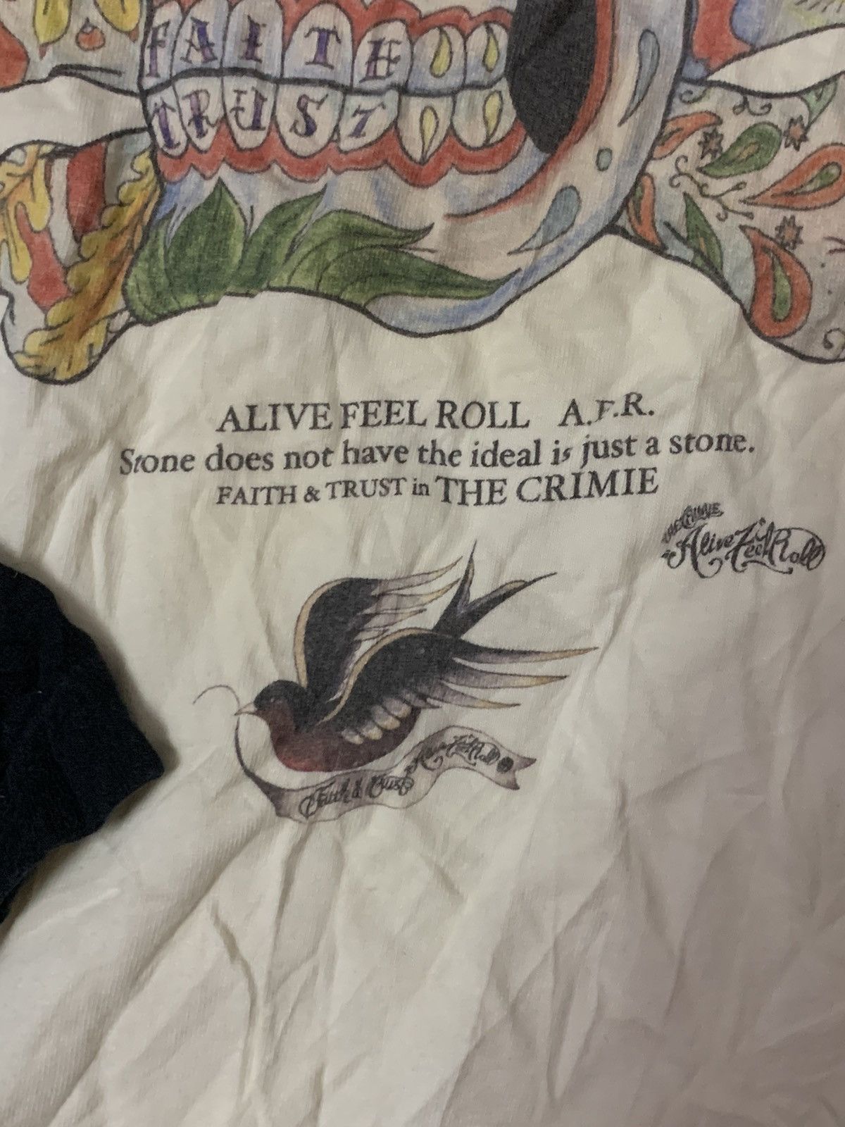 Japanese Brand Ed Hardy Insipred Faith Trust 3 Quarter Tee Size US M / EU 48-50 / 2 - 8 Thumbnail