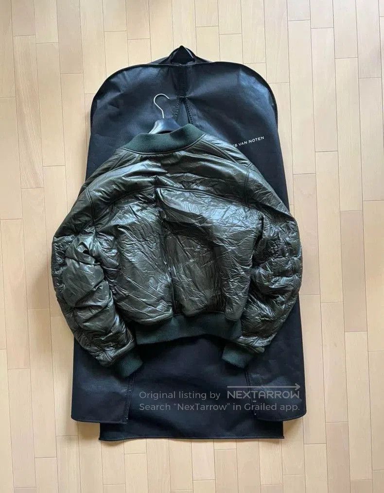 Dries Van Noten Dries Van Noten 21AW Green Bomber Jacket. Size US L / EU 52-54 / 3 - 2 Thumbnail