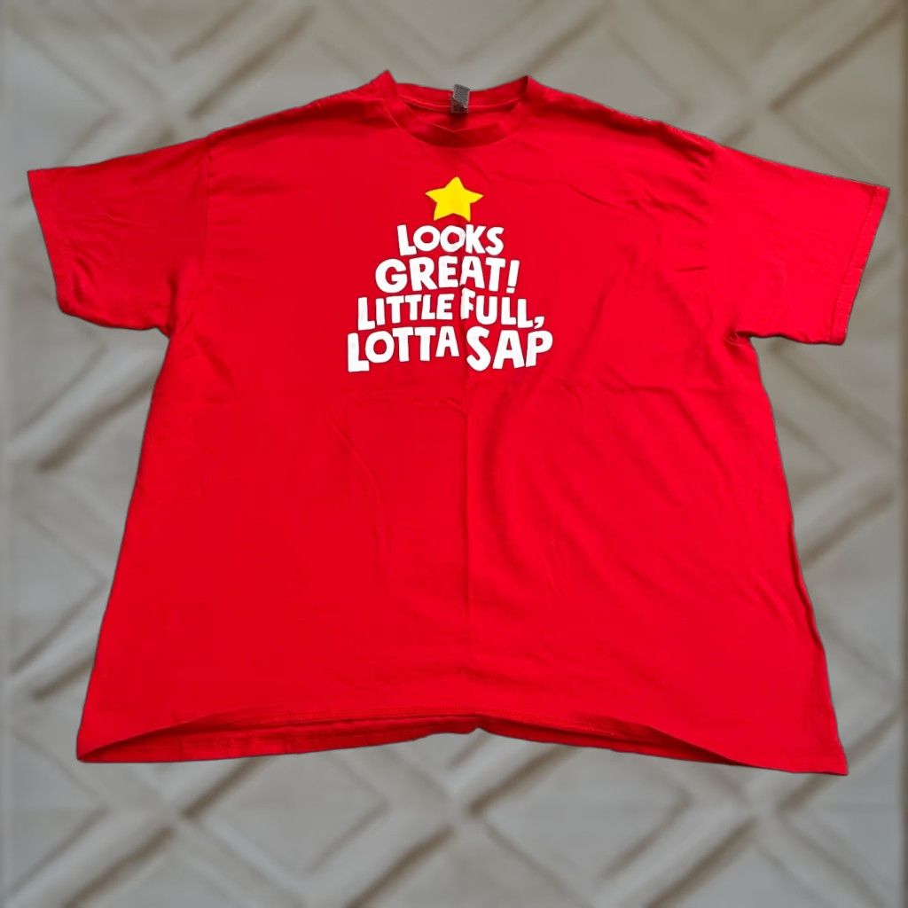 Gildan Gildan GraphicT-Shirt Mens 2XL Red Funny Novelty National Lampoons Christmas Tee Size US XXL / EU 58 / 5 - 1 Thumbnail