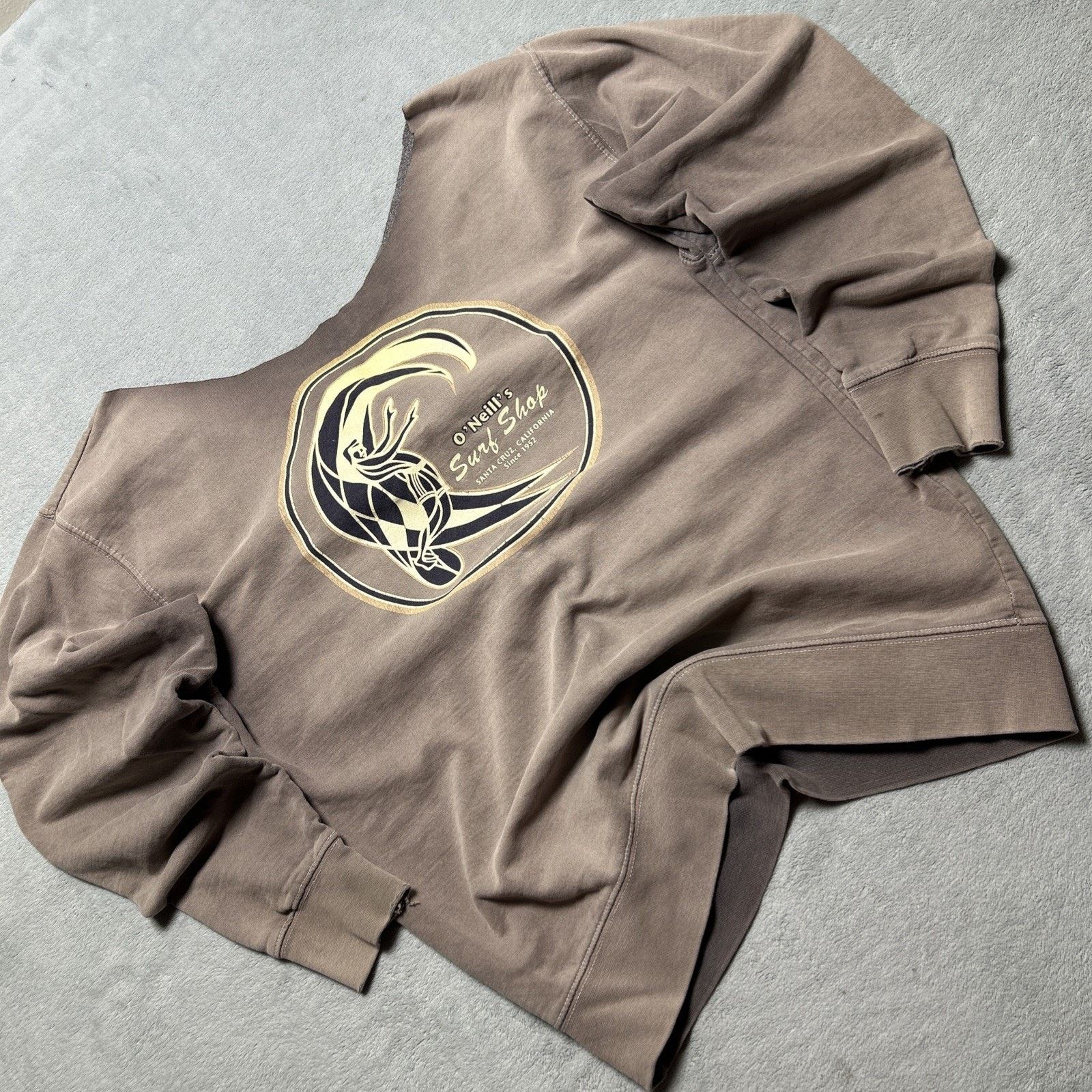 O'Neill Ripped Grunge Cut Collar Oneill Surf Sweater Small Crewneck Size US S / EU 44-46 / 1 - 1 Thumbnail
