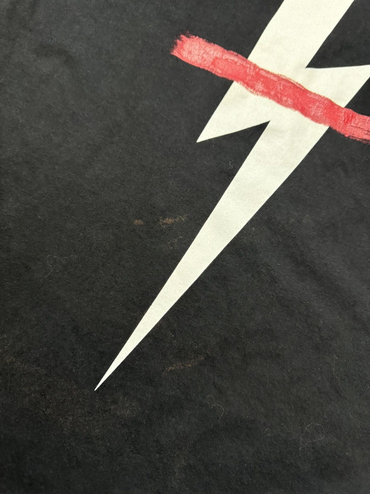 Neil Barrett (READ) Neil Barrett Crossed Out Thunderbolt T Shirt Size US L / EU 52-54 / 3 - 4 Thumbnail