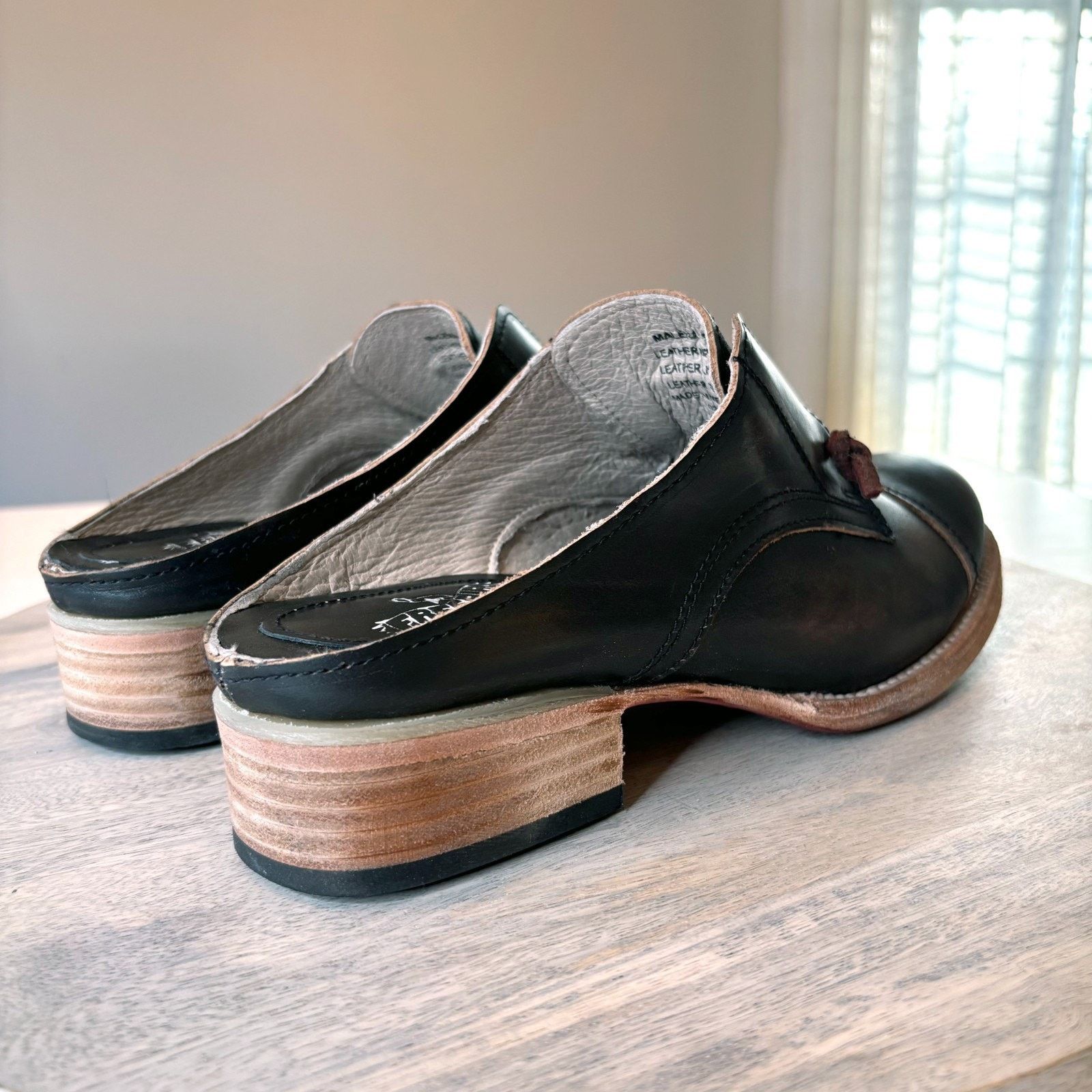FREEBIRD Freebird Malena Women's Sz 9 Black Leather Oxford Cap Toe Size US 9 / IT 39 - 7 Thumbnail