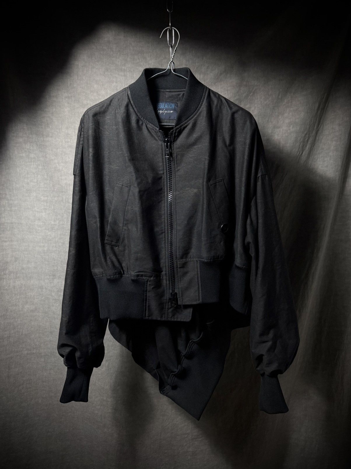 Yohji Yamamoto Yohji Yamamoto Regulation Asymmetric Bomber Jacket Size US S / EU 44-46 / 1 - 1 Thumbnail