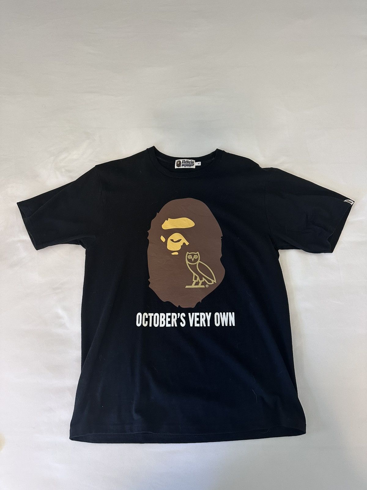 Bape Babe X OVO Drake Collab, October‘s very own, bape logo shirt Size US XL / EU 56 / 4 - 1 Thumbnail
