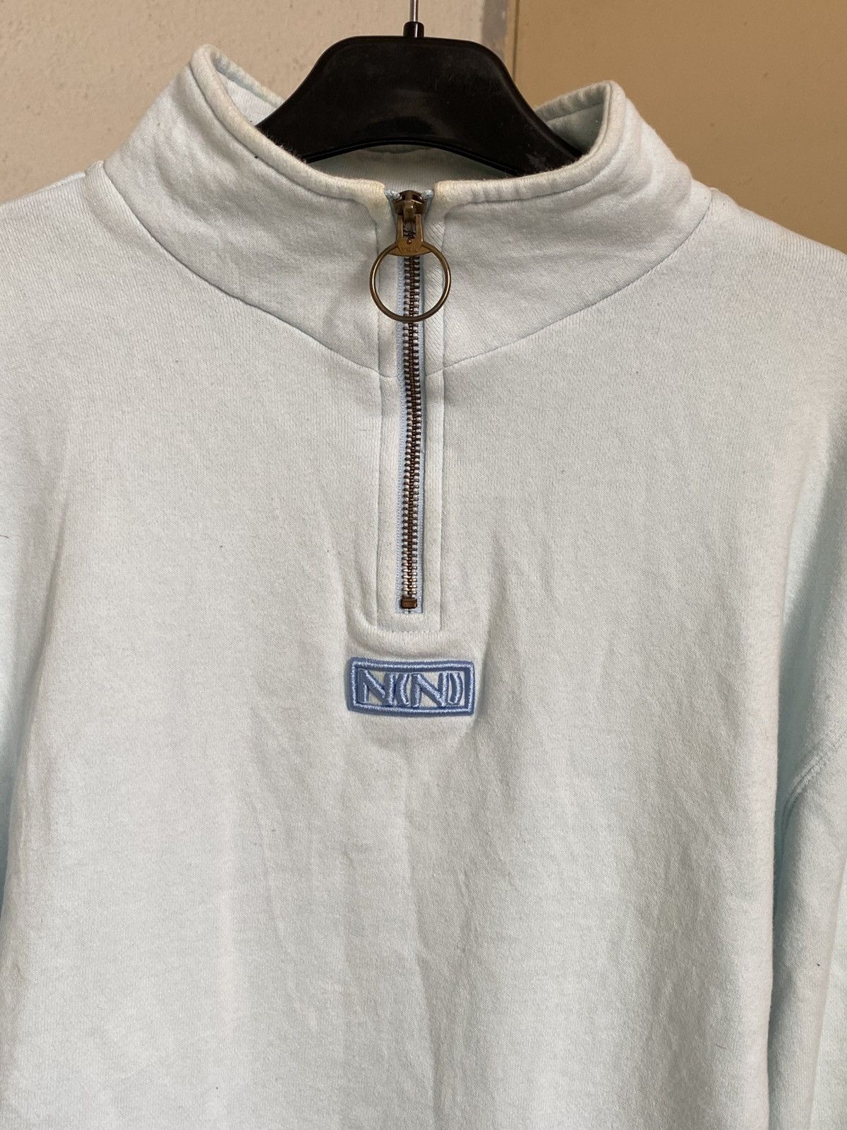 Number (N)ine Number Nine Light Blue Quarter Zip Longsleeve Size US L / EU 52-54 / 3 - 3 Thumbnail