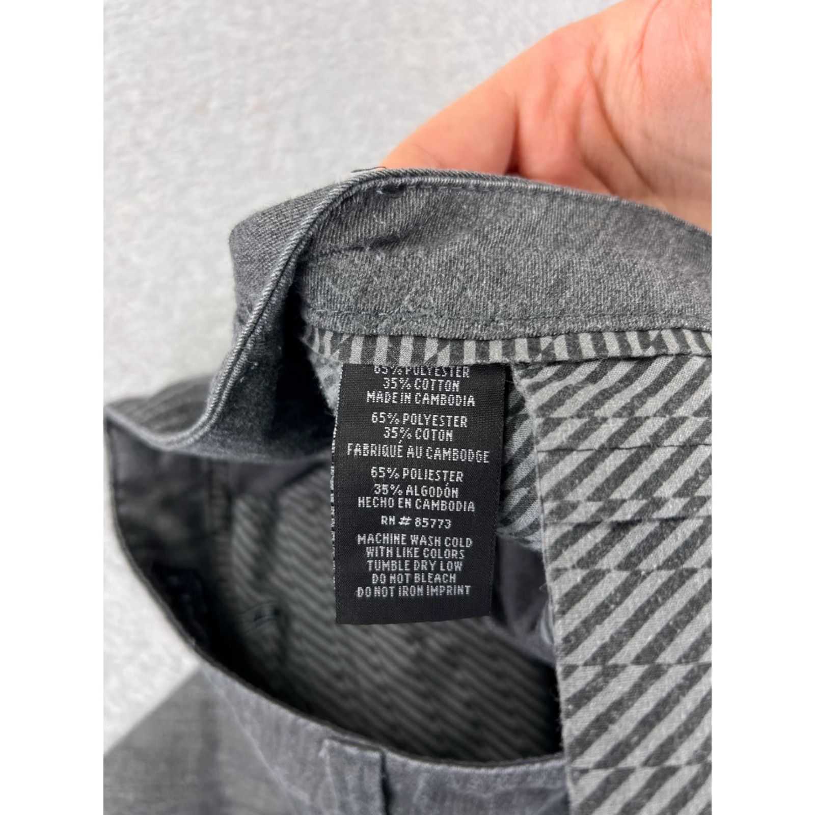 O'Neill O'Neill Shorts Men Gray 28 Denim Chino Heather Relaxed Fit Beach Polyester Blend Size US 28 / EU 44 - 4 Thumbnail
