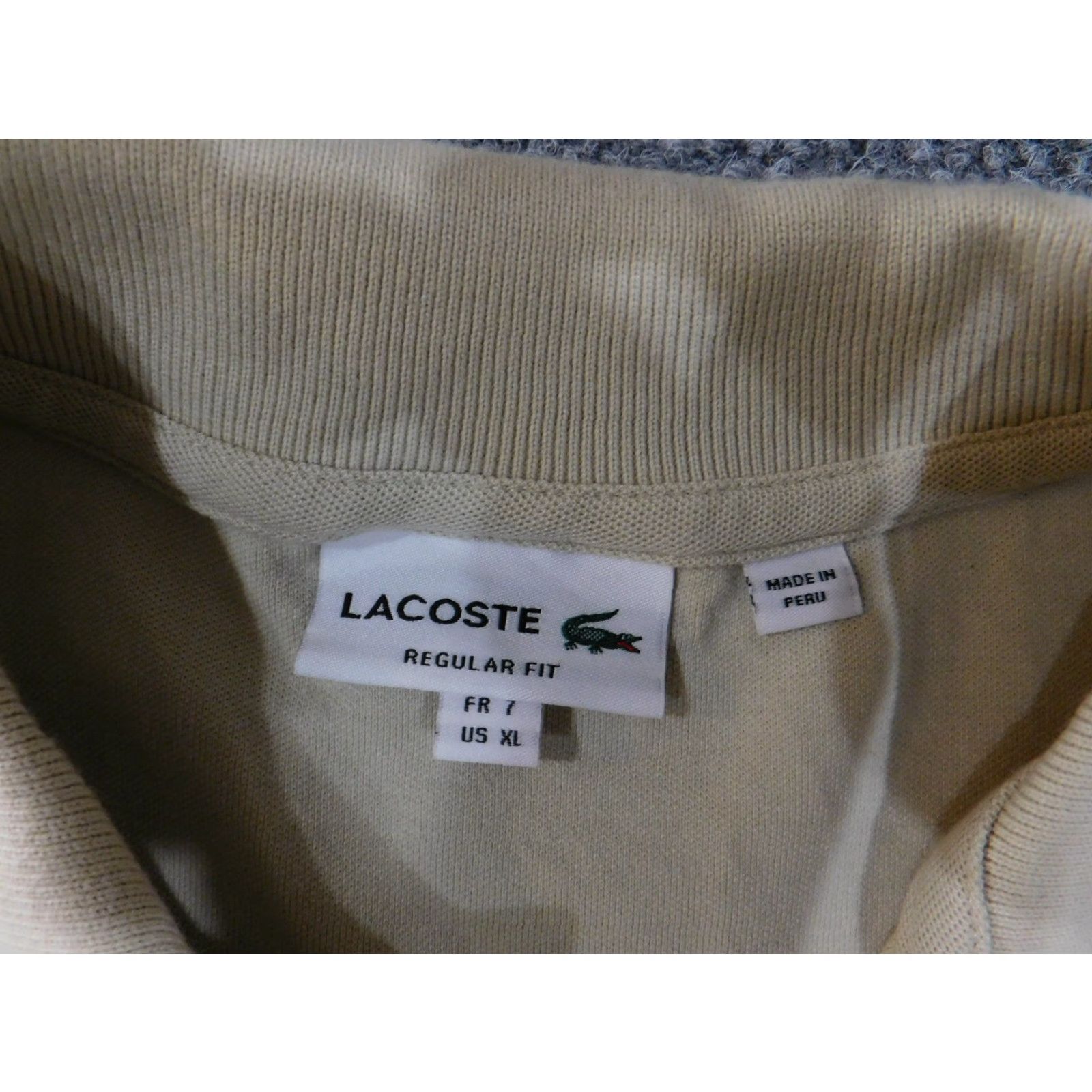 Lacoste Lacoste Polo Shirt XL Mens Beige Short Sleeve Collared Button Casual Preppy Logo Golf All Seasons Size US XL / EU 56 / 4 - 7 Thumbnail